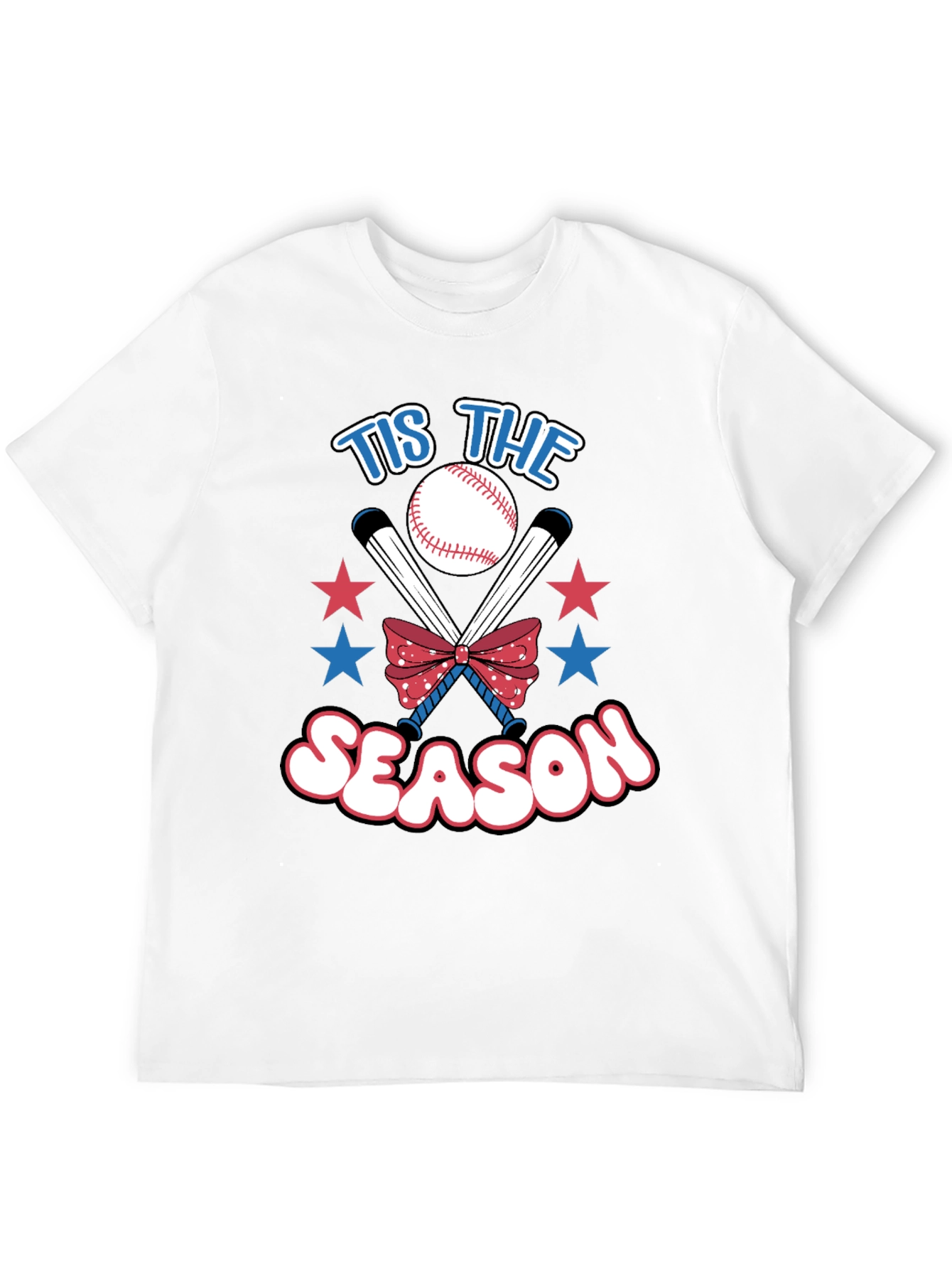 Tis The Season Baseball Graphic Tee
