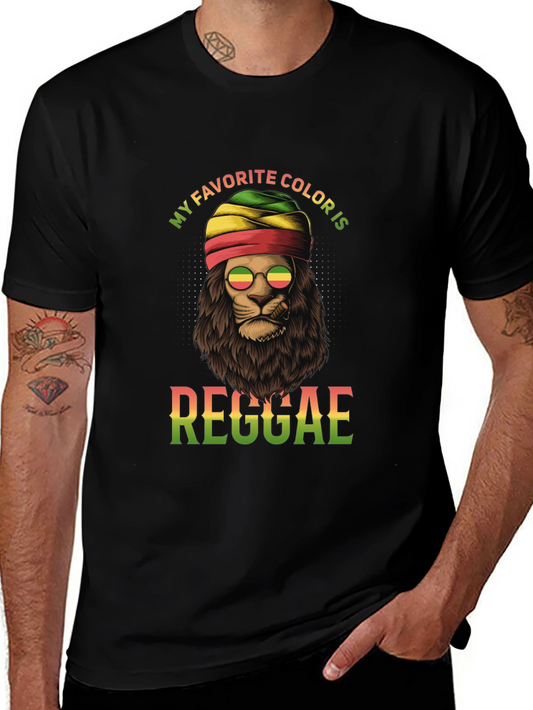 Reggae Lion Graphic Tee - My Favorite Color