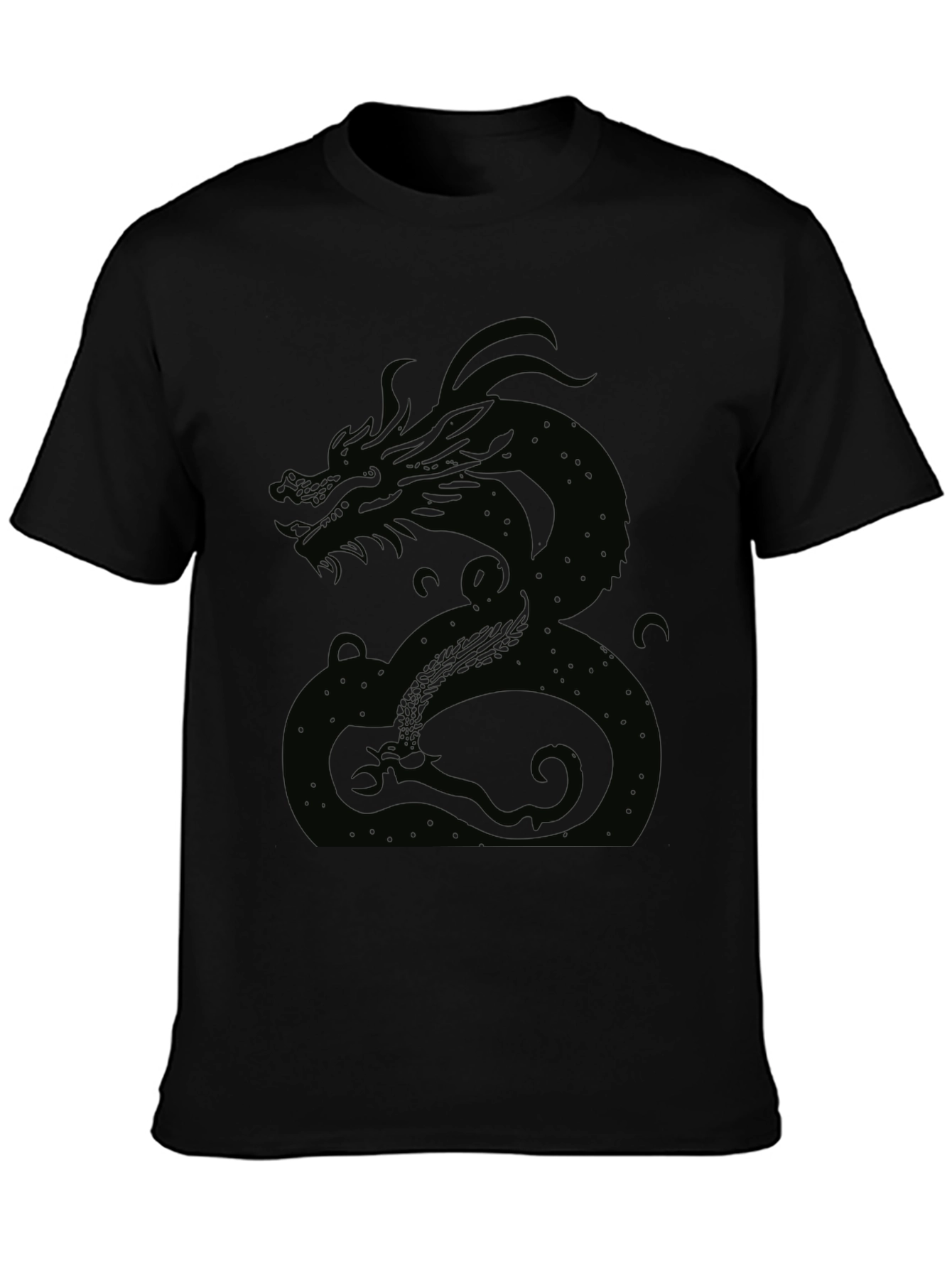 Black Dragon Graphic Tee - Mens Casual Shirt