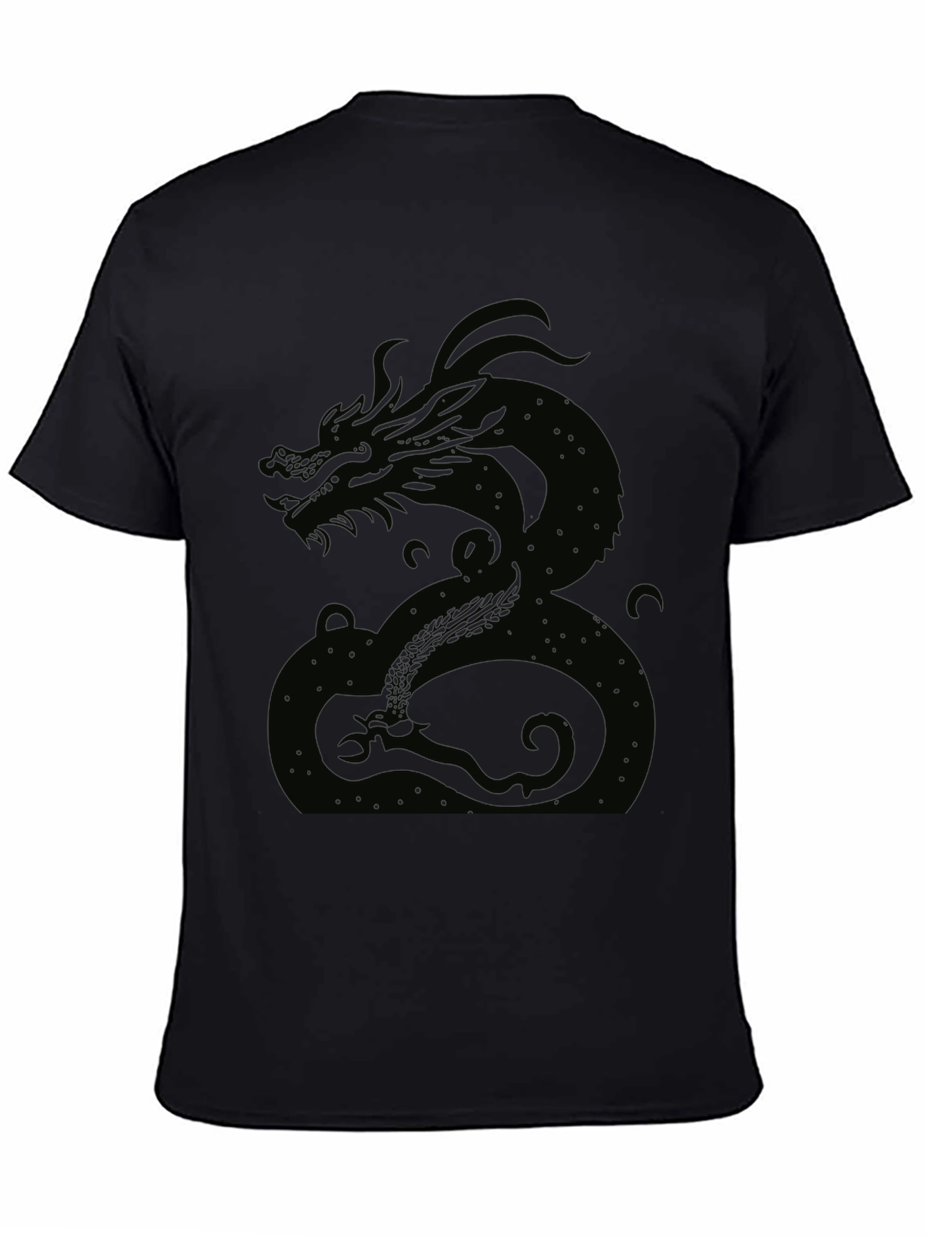 Black Dragon Graphic Tee - Mens Casual Shirt