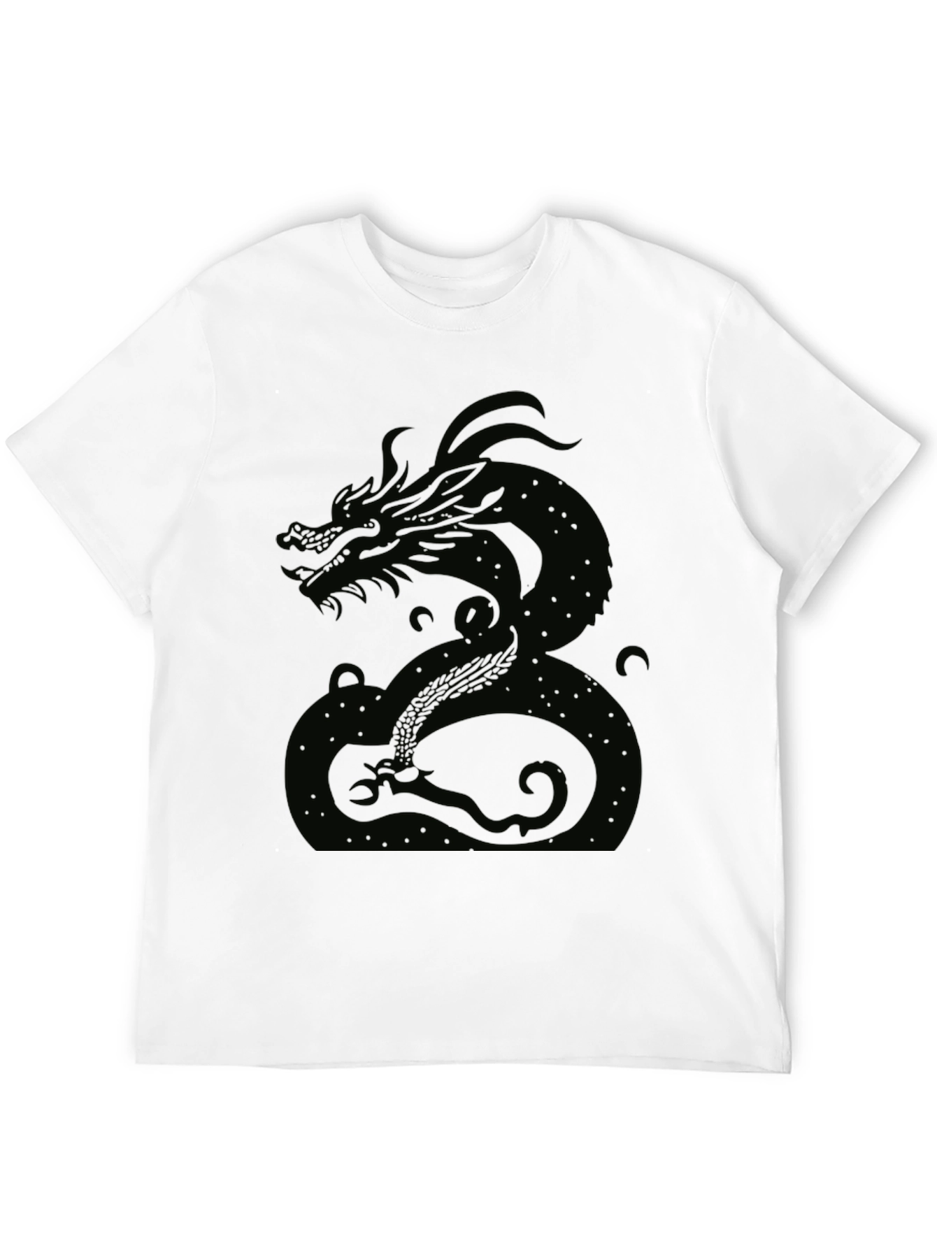 Black Dragon Graphic Tee - Mens Casual Shirt