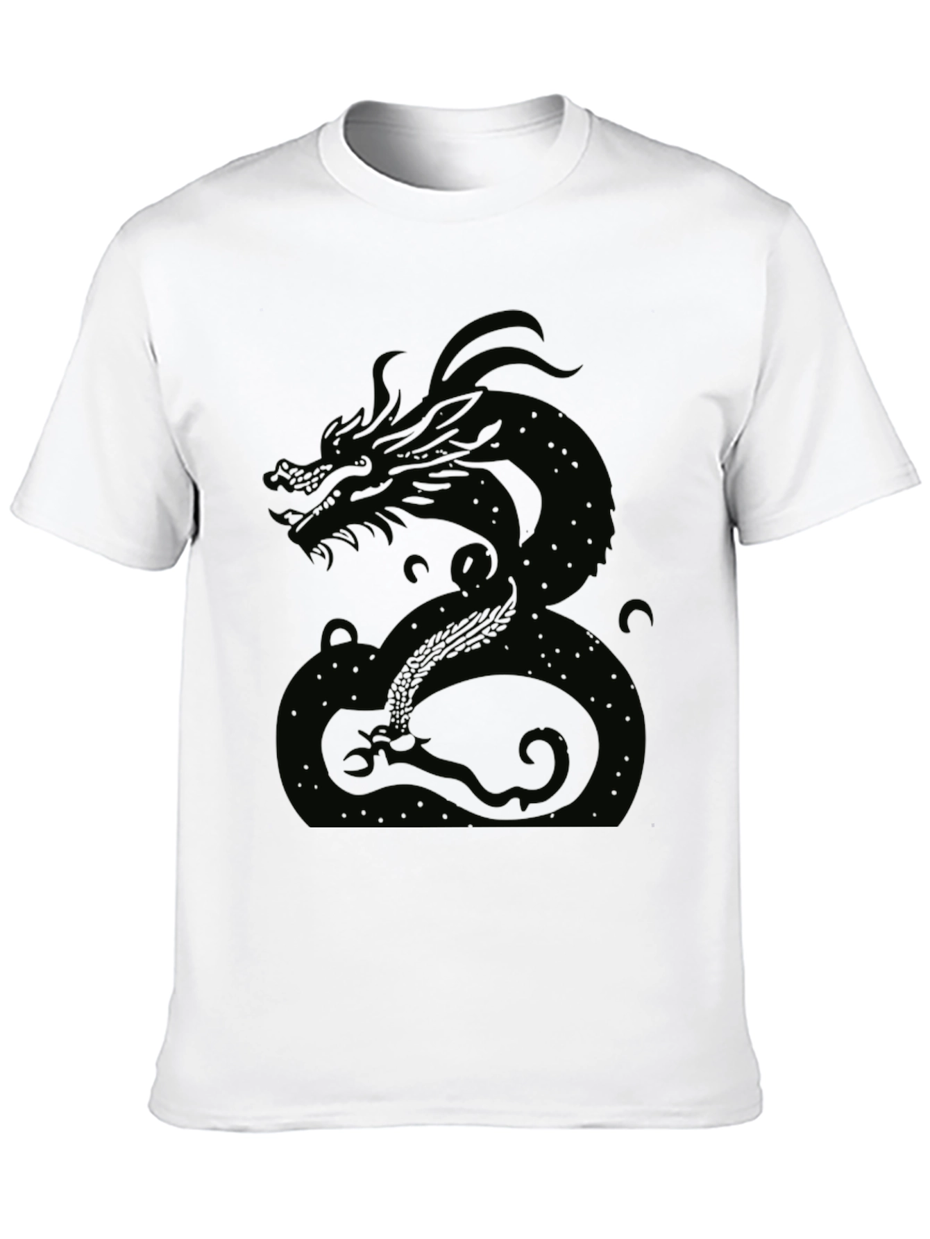 Black Dragon Graphic Tee - Mens Casual Shirt