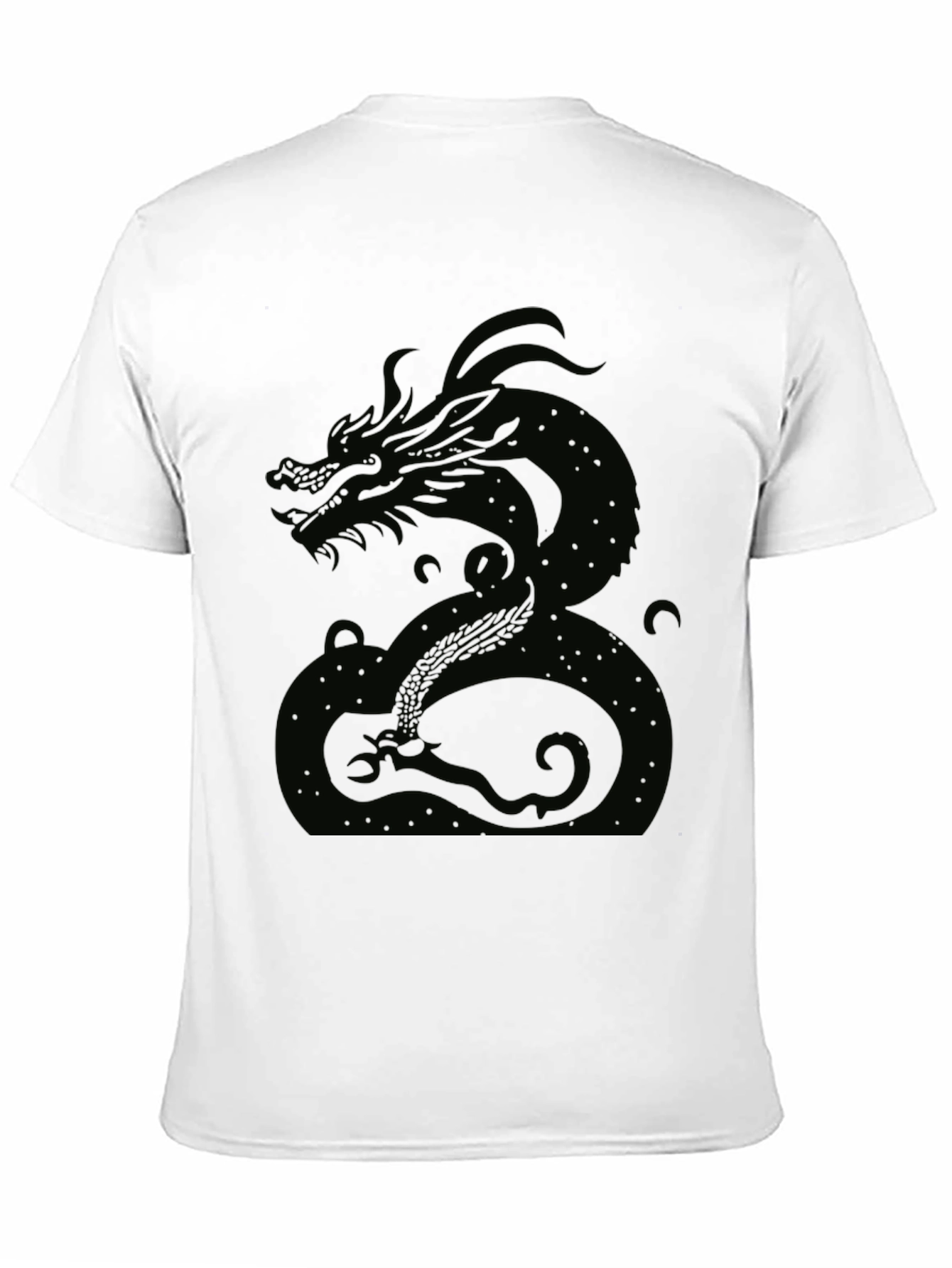Black Dragon Graphic Tee - Mens Casual Shirt