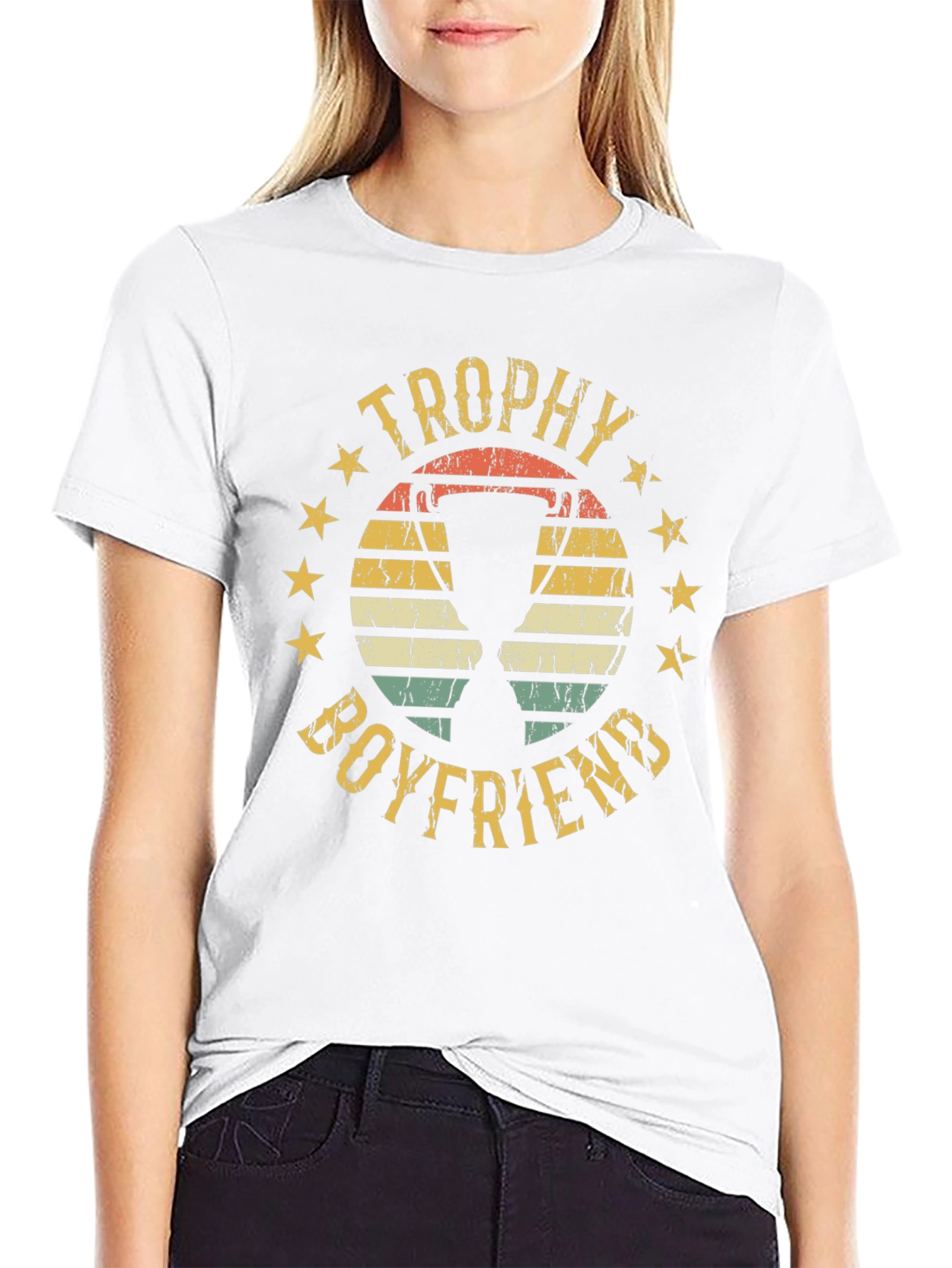 Trophy Boyfriend T-Shirt - Retro Design