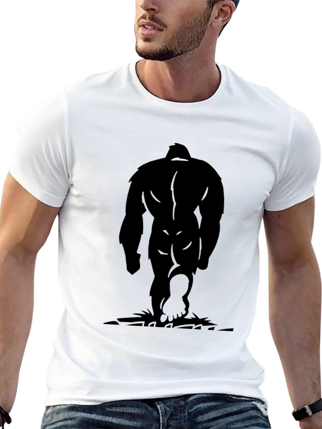 Bigfoot Silhouette Black T-Shirt