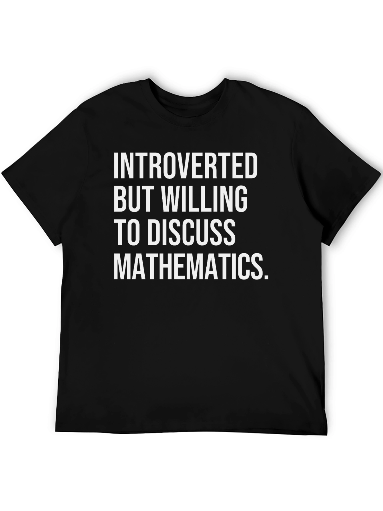 Introverted Mathematics T-Shirt Funny Math Geek Tee