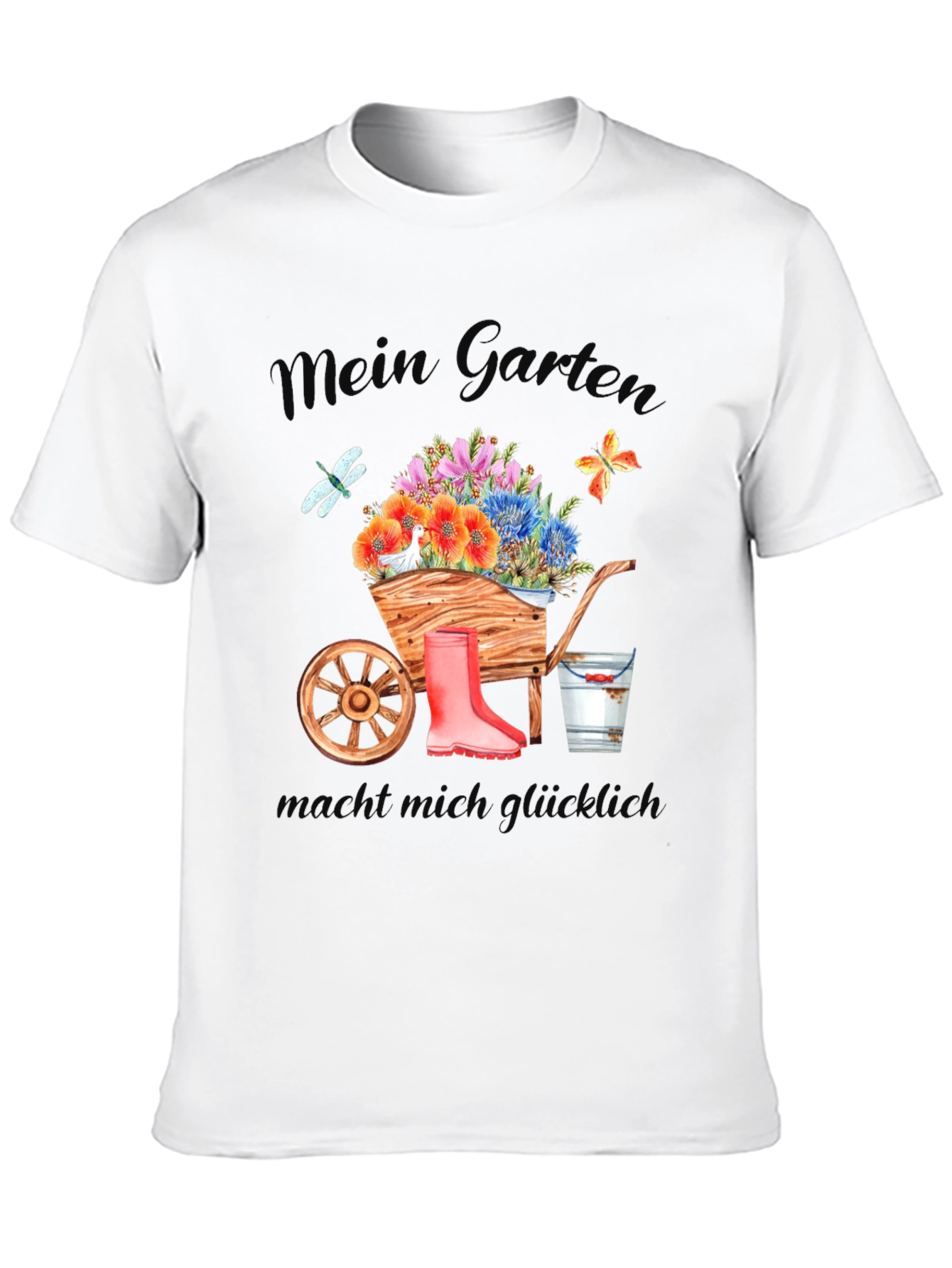 Mein Garten Black Graphic T-Shirt