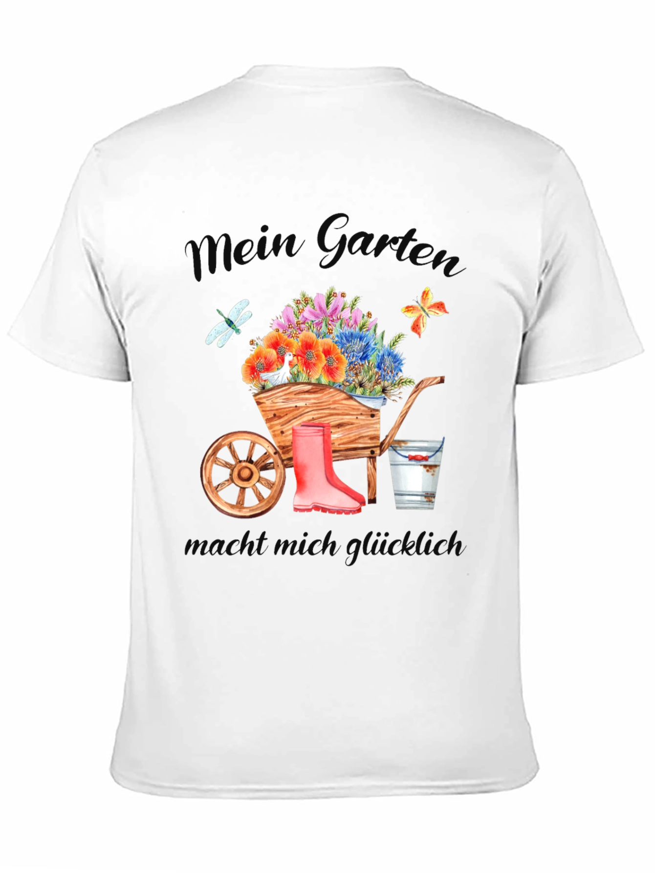 Mein Garten Black Graphic T-Shirt