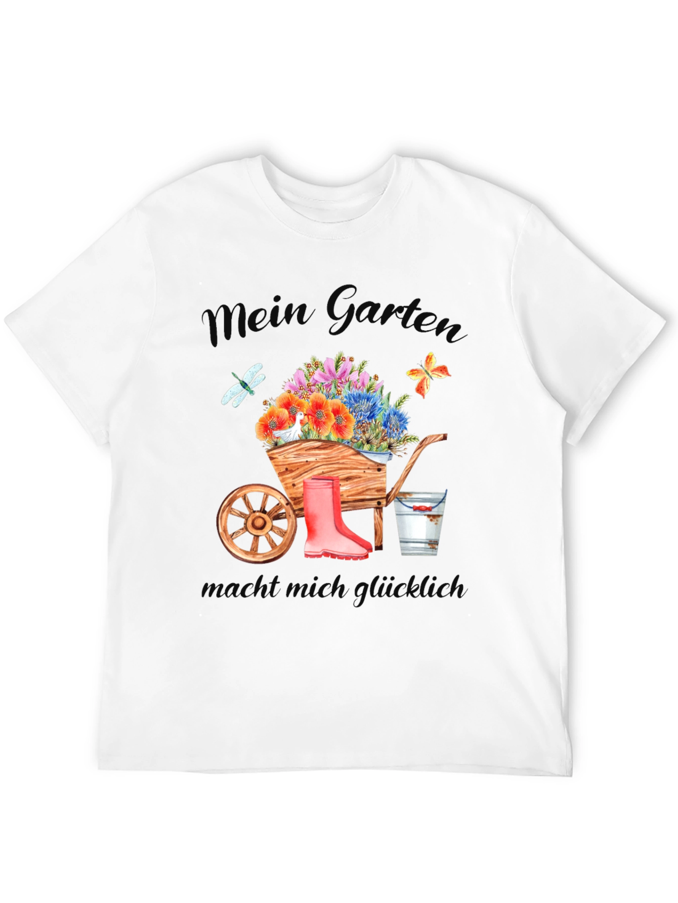 Mein Garten Black Graphic T-Shirt