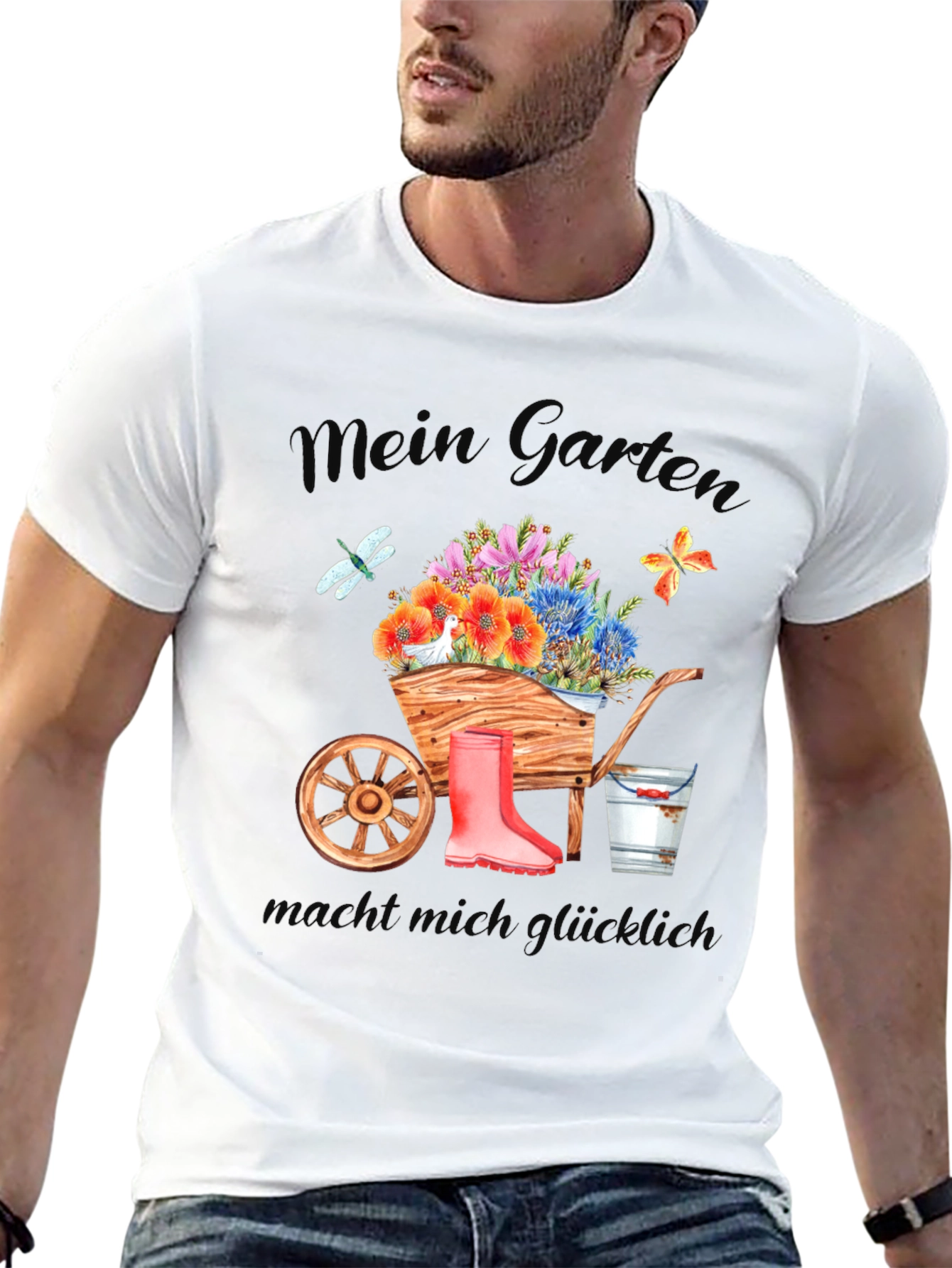 Mein Garten Black Graphic T-Shirt