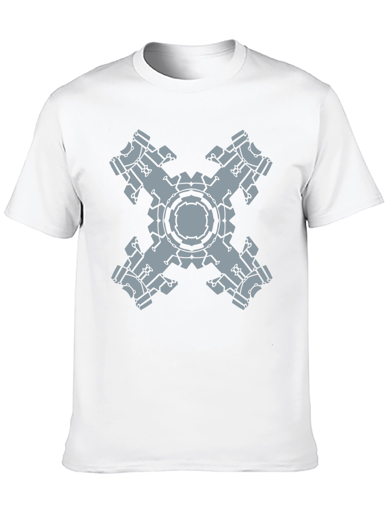 Tech Cross Graphic Tee - Black Cotton Blend