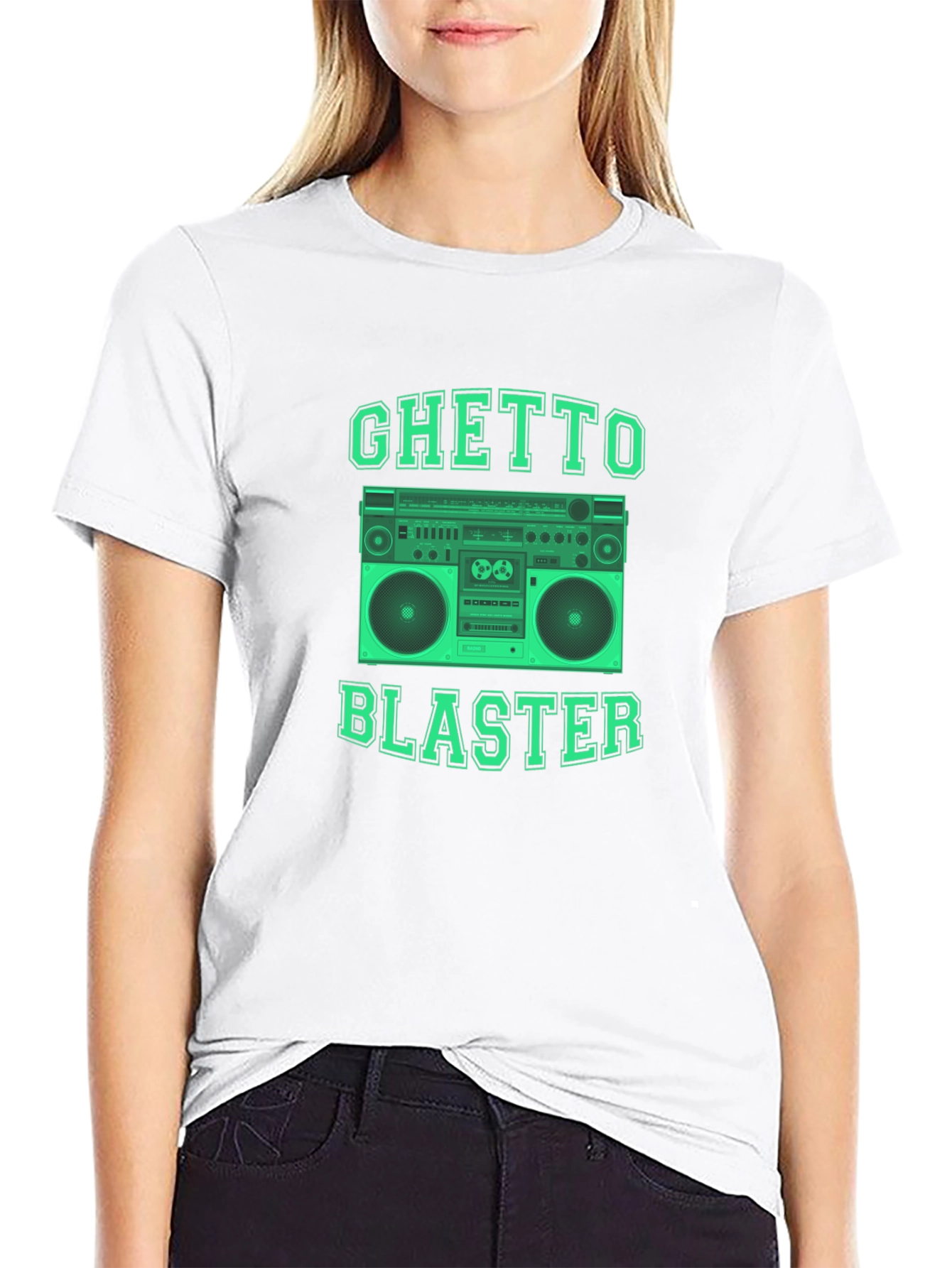 Ghetto Blaster Boombox Graphic T-Shirt