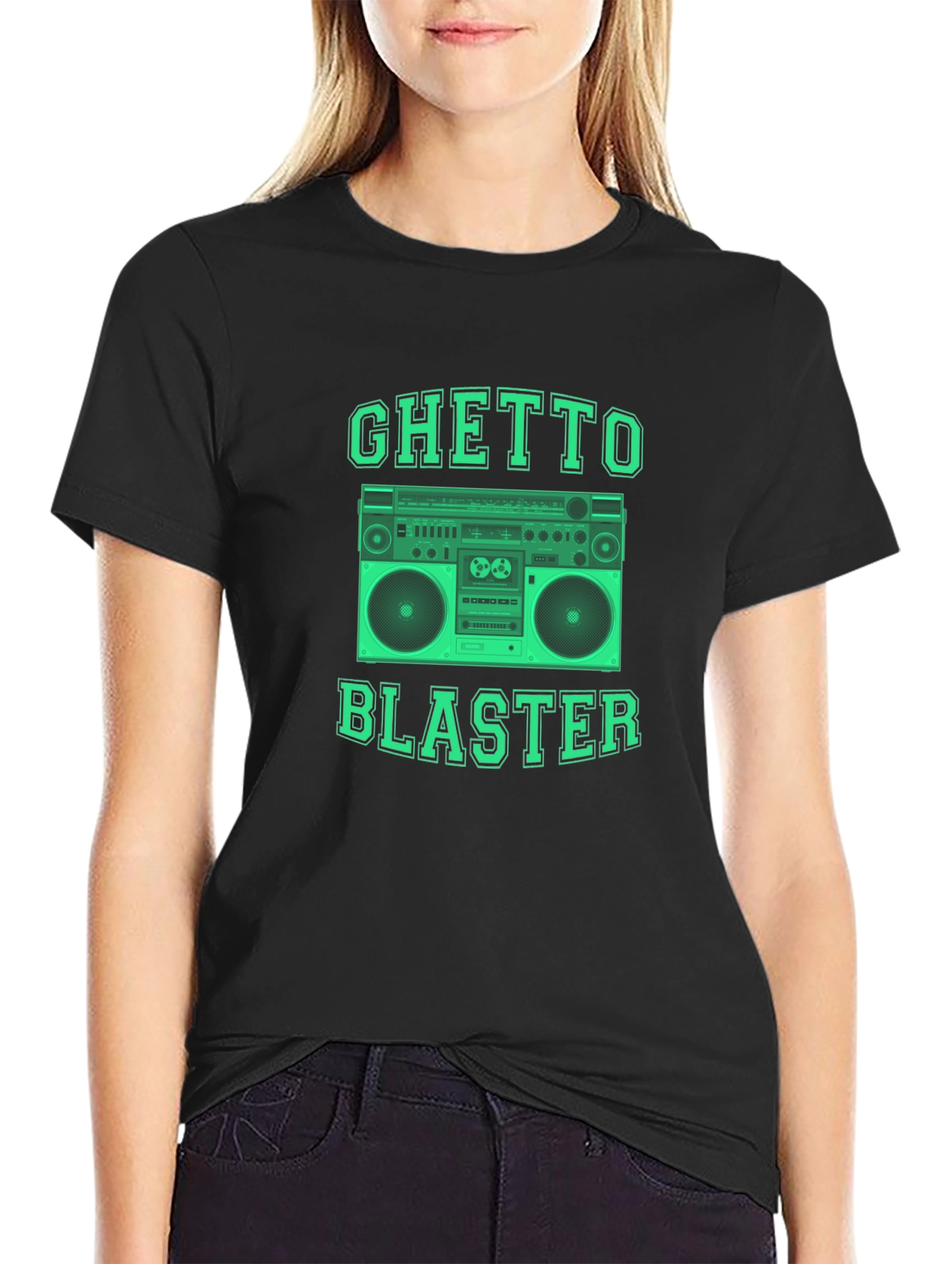 Ghetto Blaster Boombox Graphic T-Shirt
