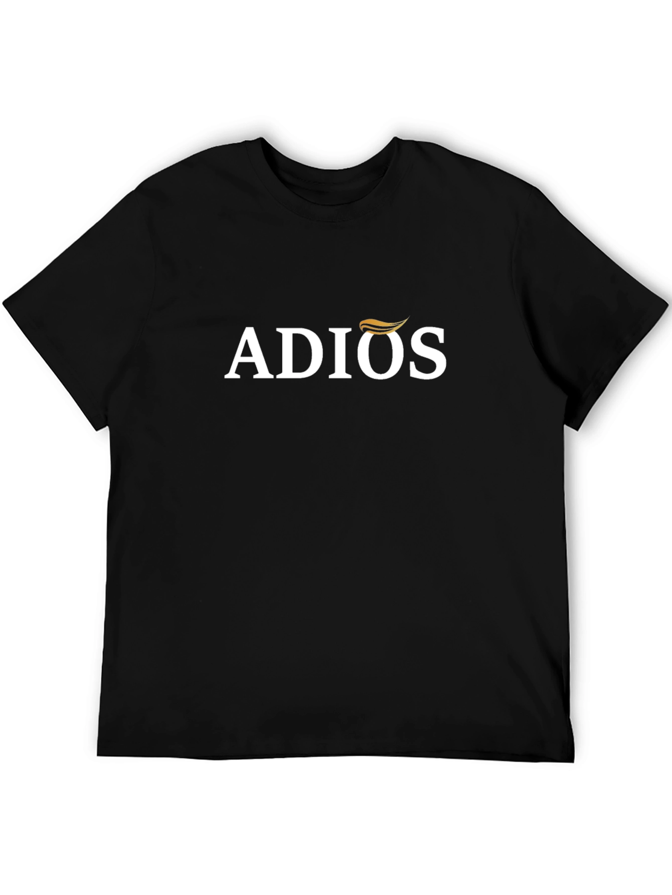 Adios Graphic Tee - Casual Black T-Shirt