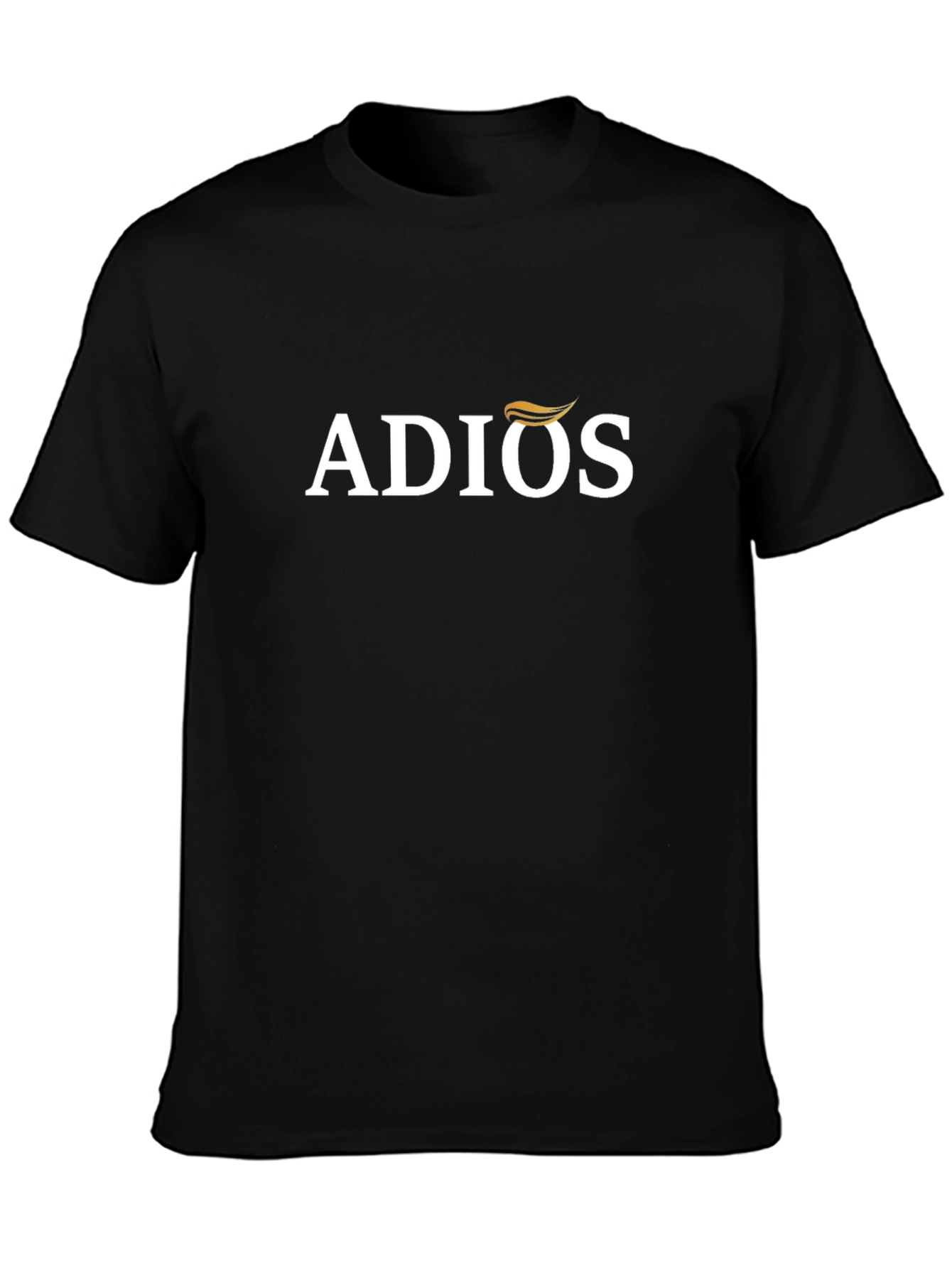 Adios Graphic Tee - Casual Black T-Shirt