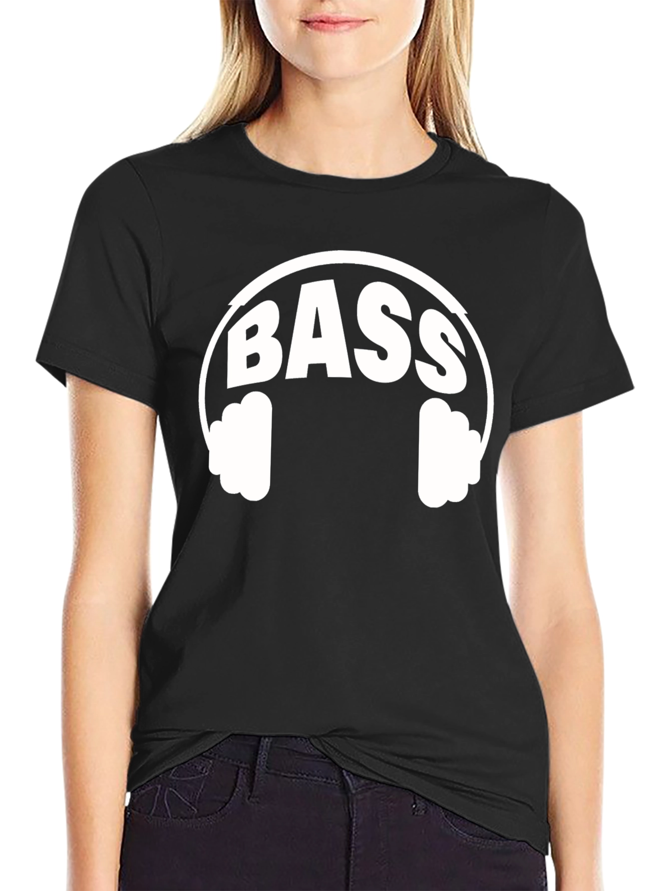 BASS Headphone Graphic Tee - Music Lover Shirt