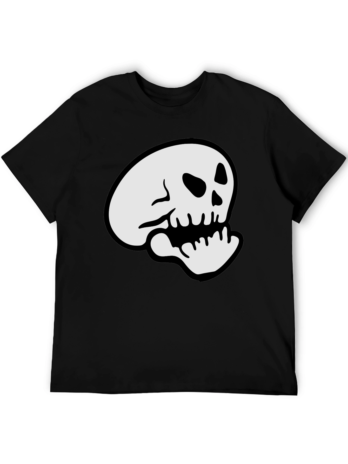 Skull Graphic Black T-Shirt - Casual Comfort
