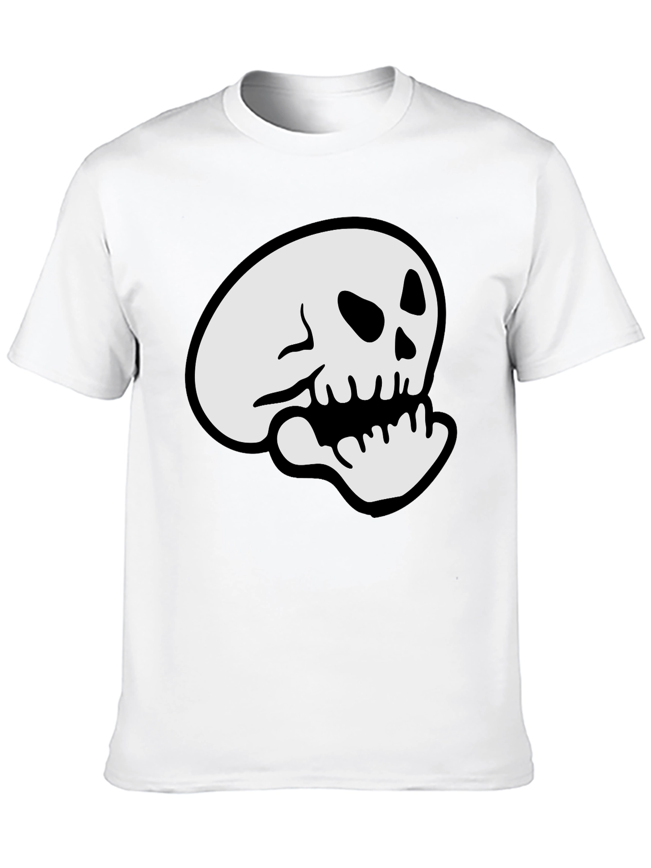 Skull Graphic Black T-Shirt - Casual Comfort