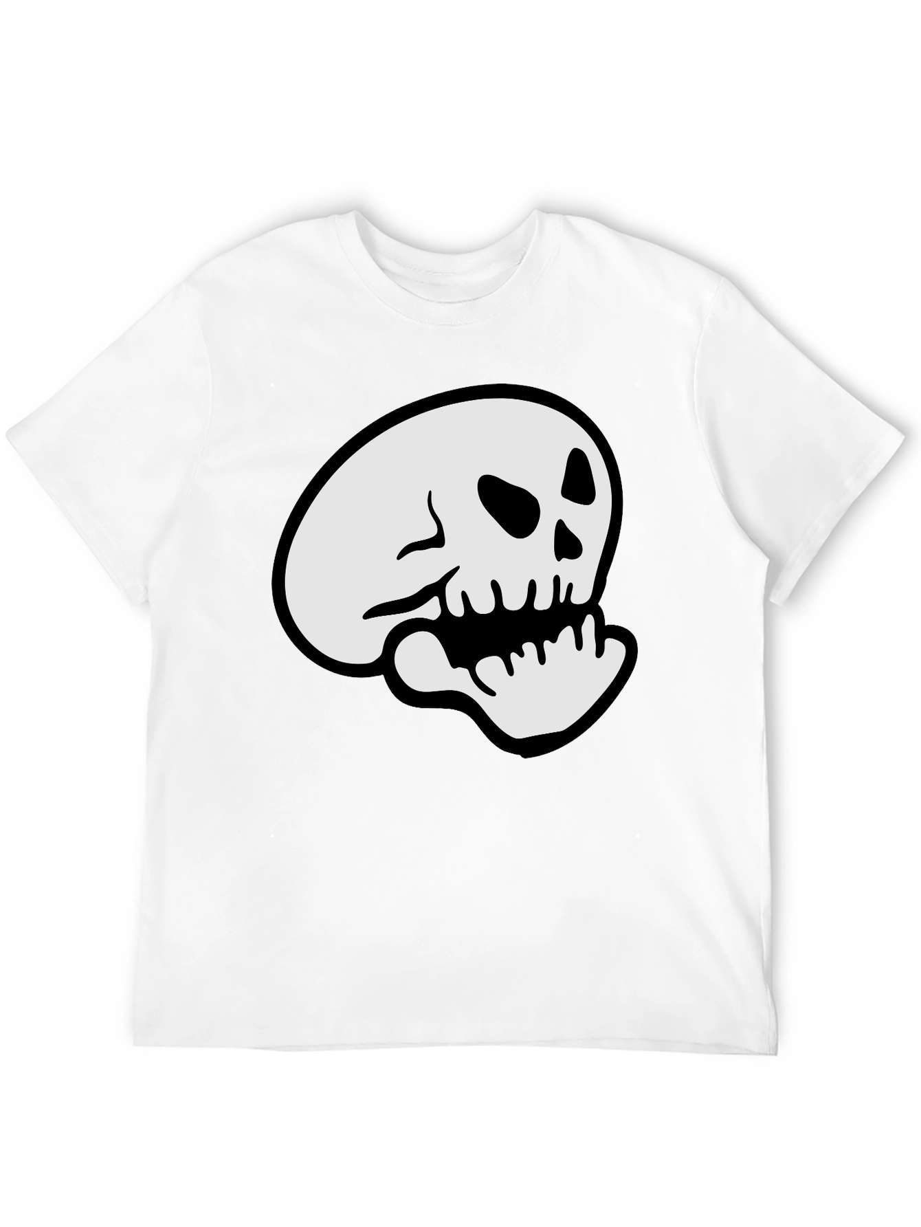 Skull Graphic Black T-Shirt - Casual Comfort