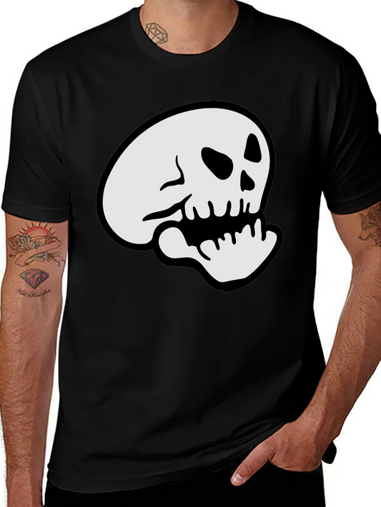 Skull Graphic Black T-Shirt - Casual Comfort