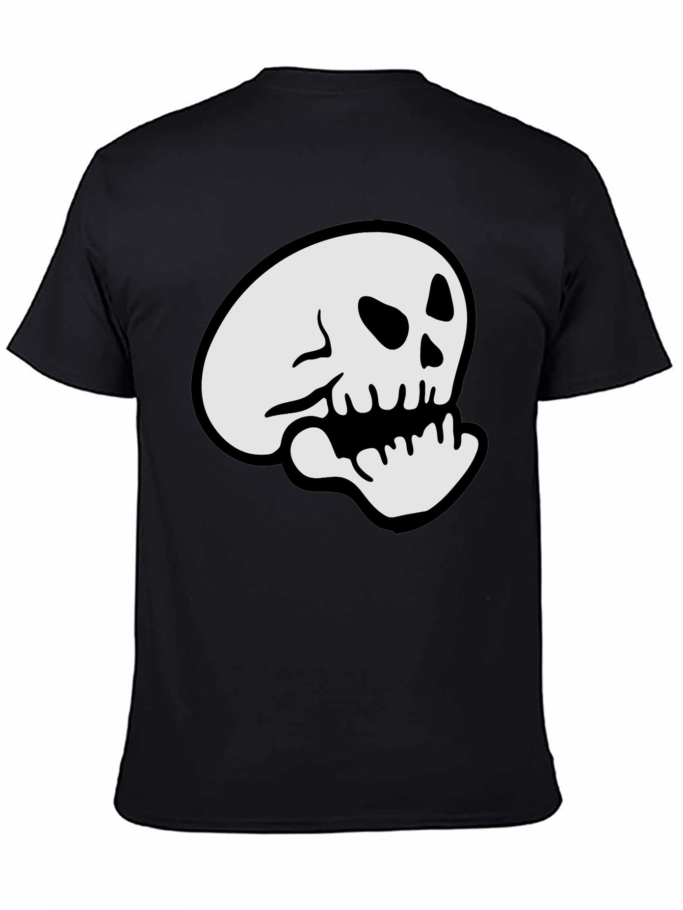 Skull Graphic Black T-Shirt - Casual Comfort