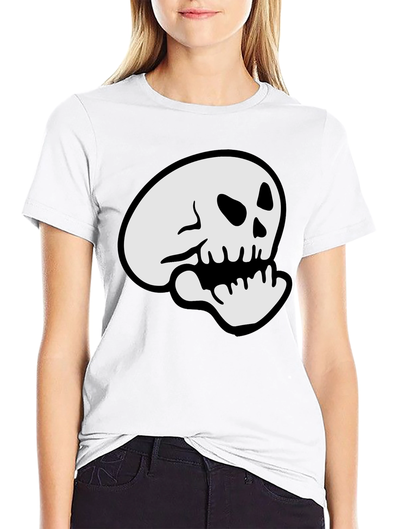 Skull Graphic Black T-Shirt - Casual Comfort