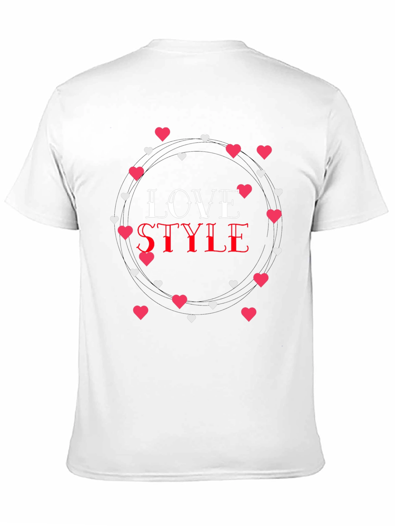 Love Style Graphic Print Black T-Shirt