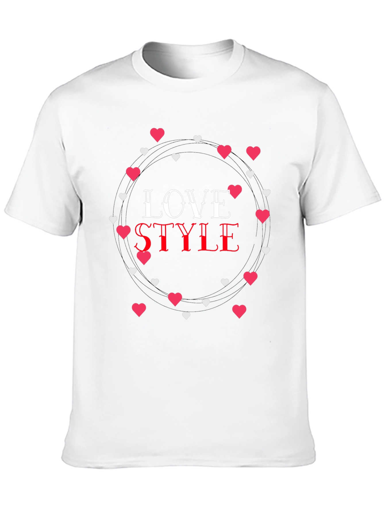 Love Style Graphic Print Black T-Shirt