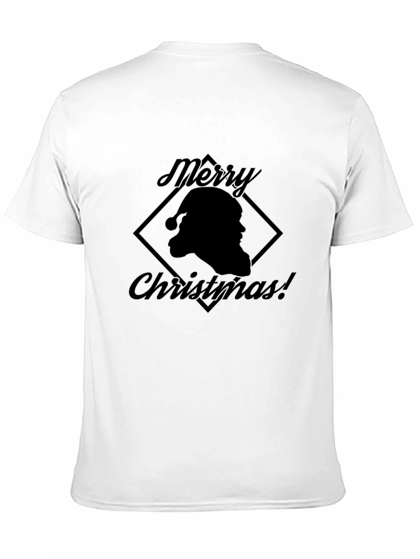 Merry Christmas Santa T-Shirt - Black Holiday Tee