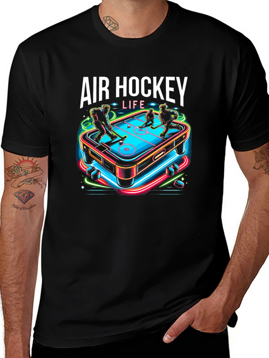 Air Hockey Life Graphic T-Shirt