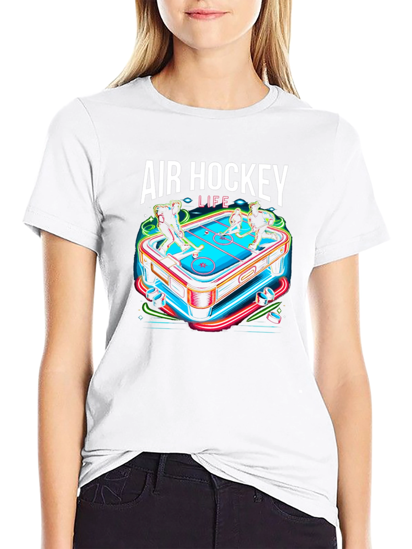 Air Hockey Life Graphic T-Shirt