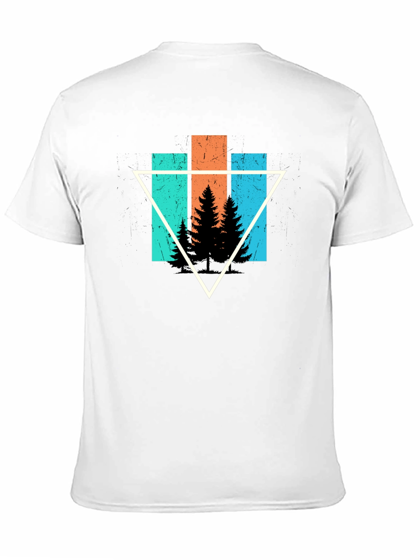Nature Triangle Graphic Tee - Black