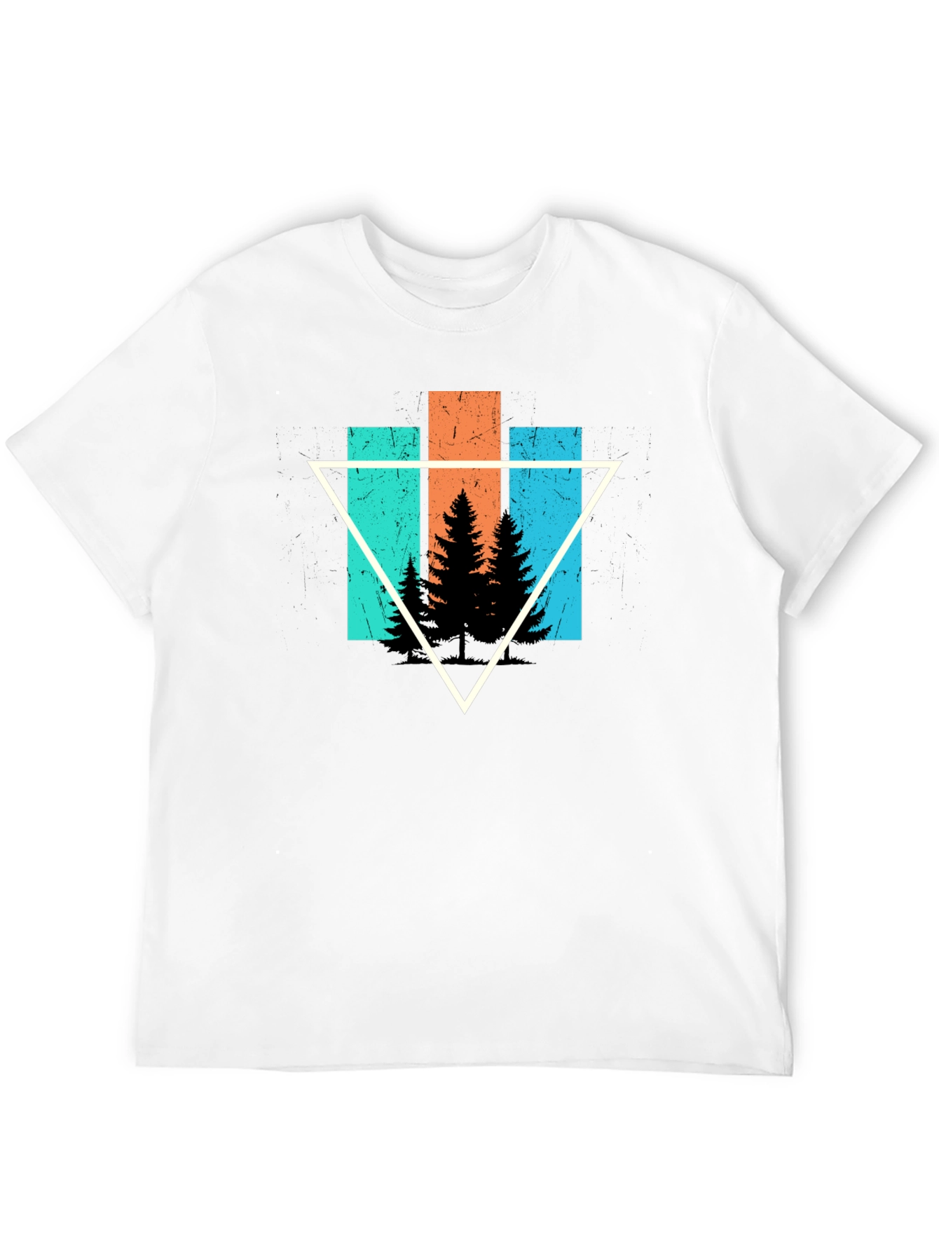 Nature Triangle Graphic Tee - Black