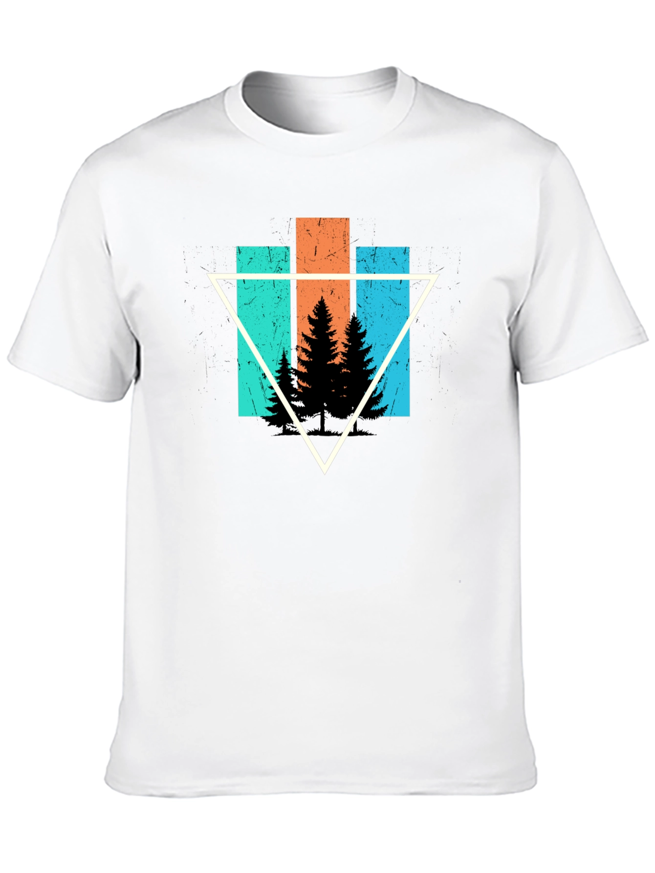 Nature Triangle Graphic Tee - Black