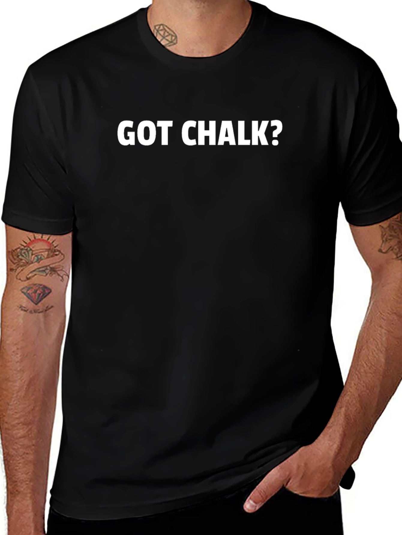 Got Chalk? Black T-Shirt - Gym Workout Tee
