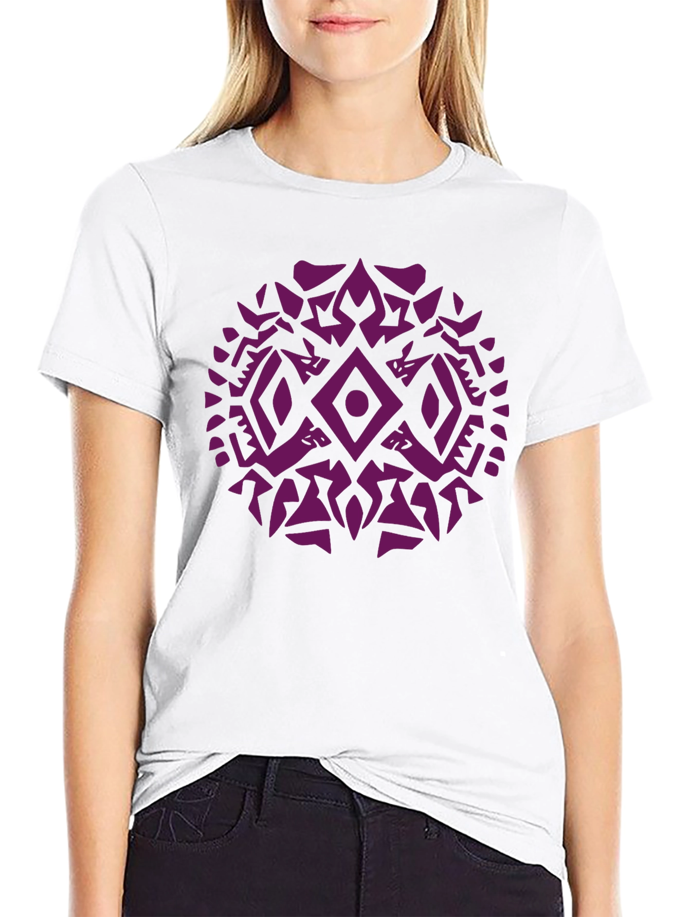 Tribal Geometric Graphic Print Mens T-Shirt