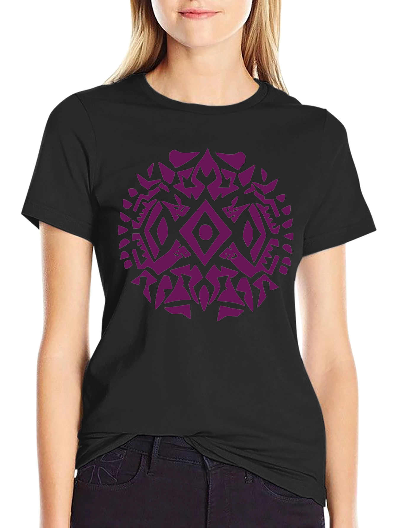 Tribal Geometric Graphic Print Mens T-Shirt
