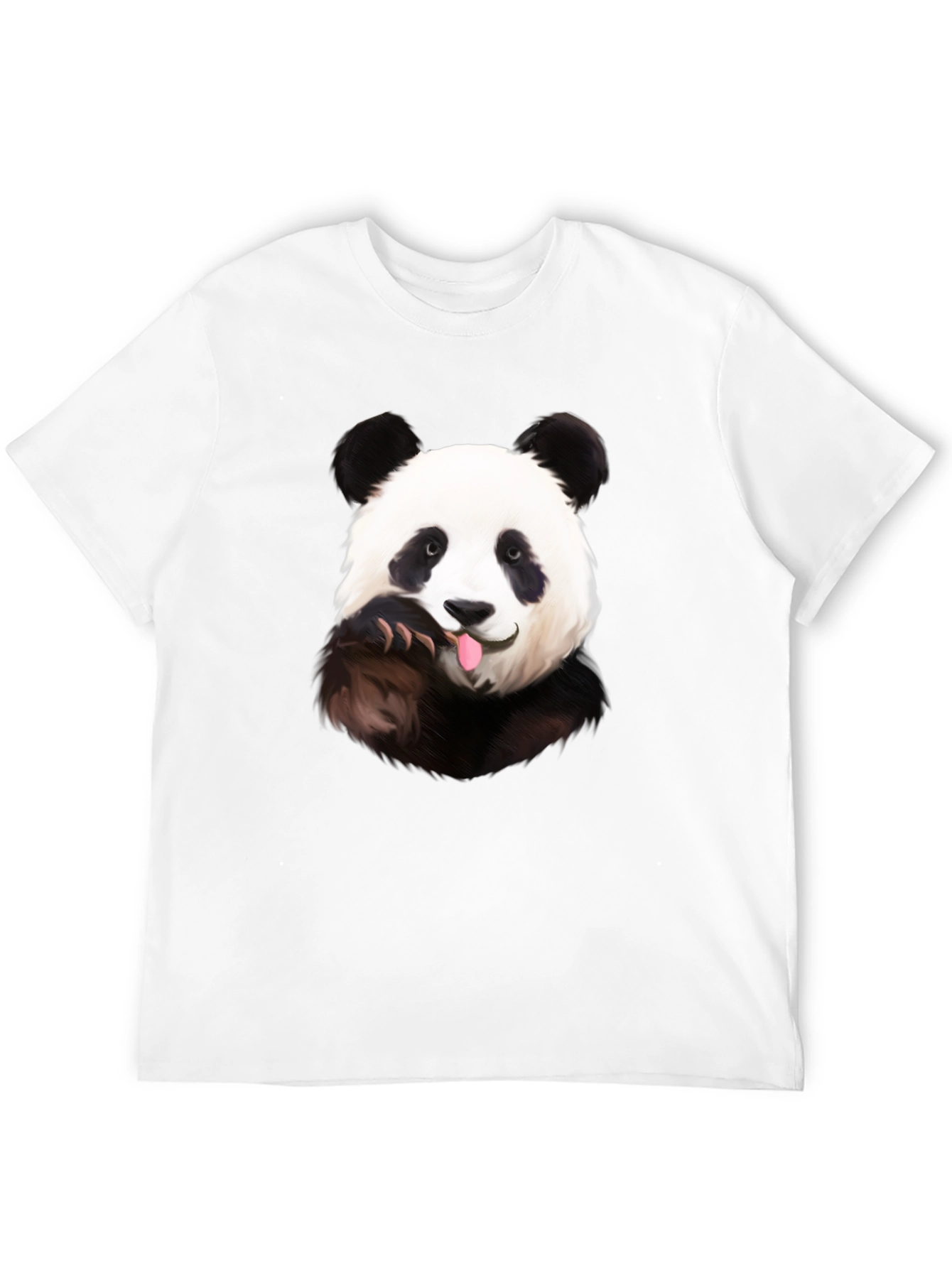 Funny Panda Black T-Shirt