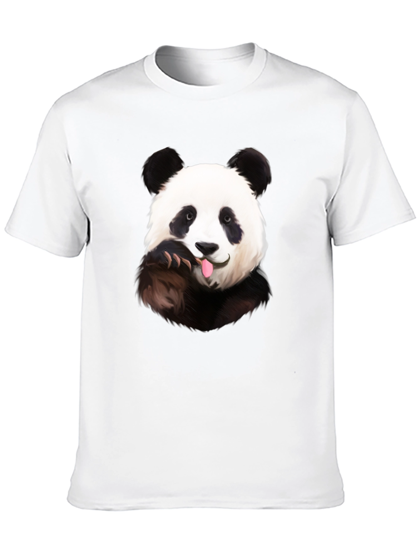 Funny Panda Black T-Shirt