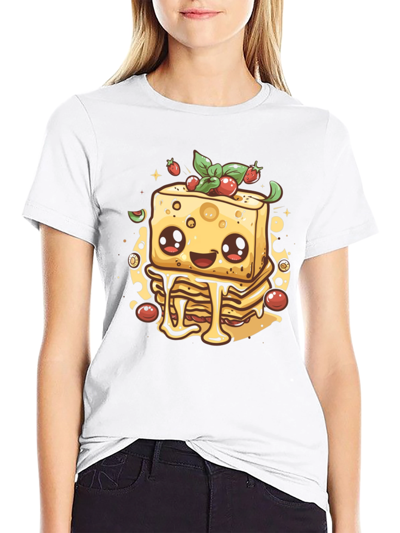 Cartoon Lasagna Graphic Tee