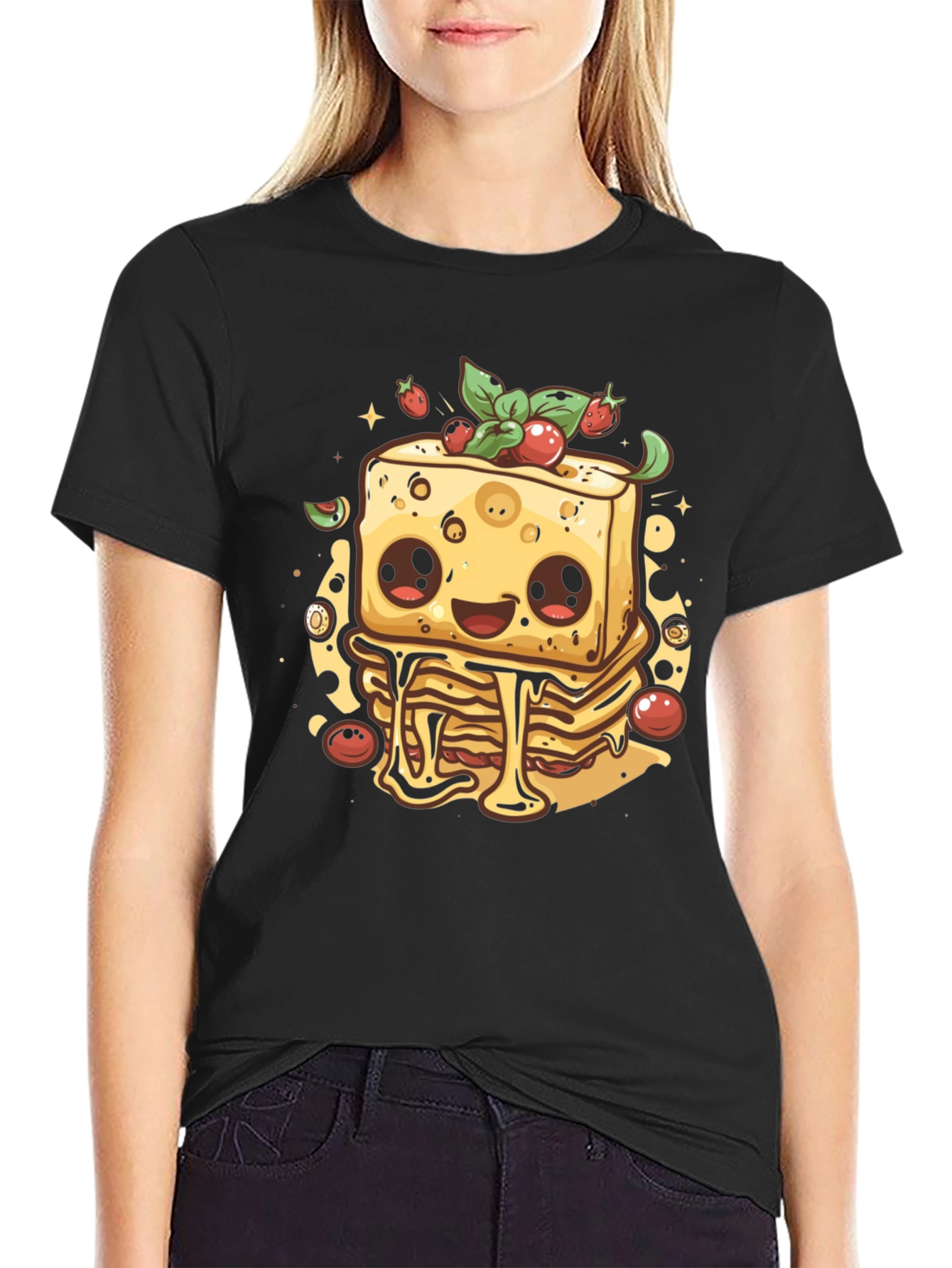 Cartoon Lasagna Graphic Tee