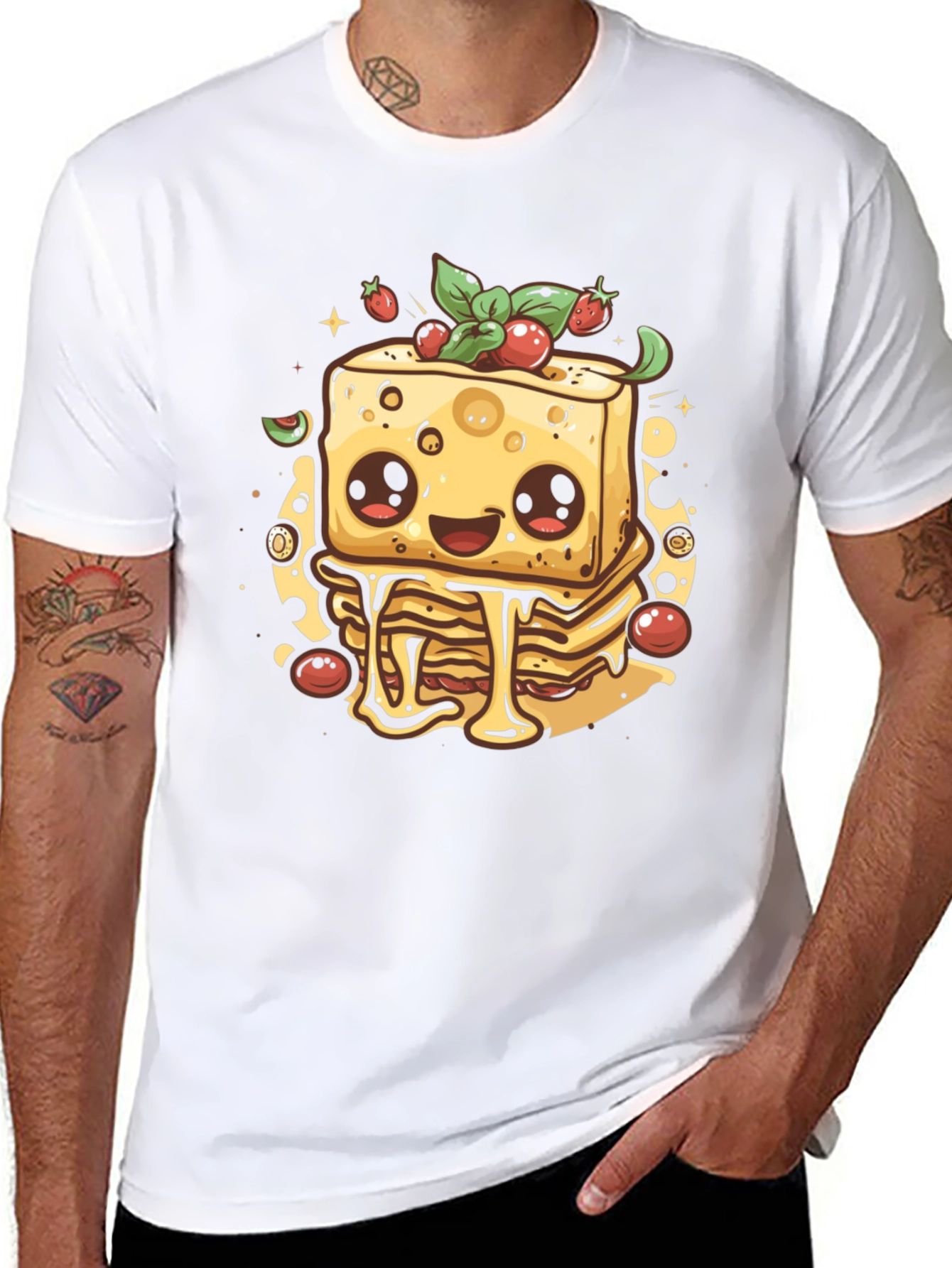 Cartoon Lasagna Graphic Tee