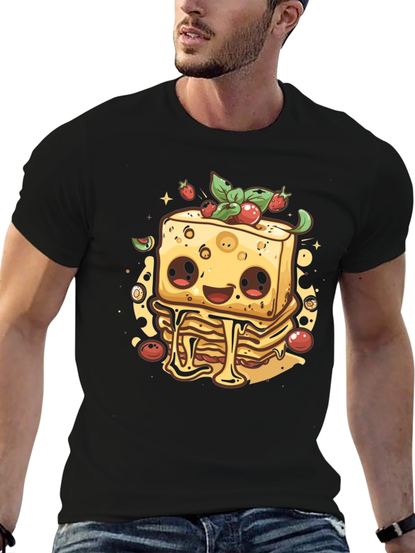 Cartoon Lasagna Graphic Tee