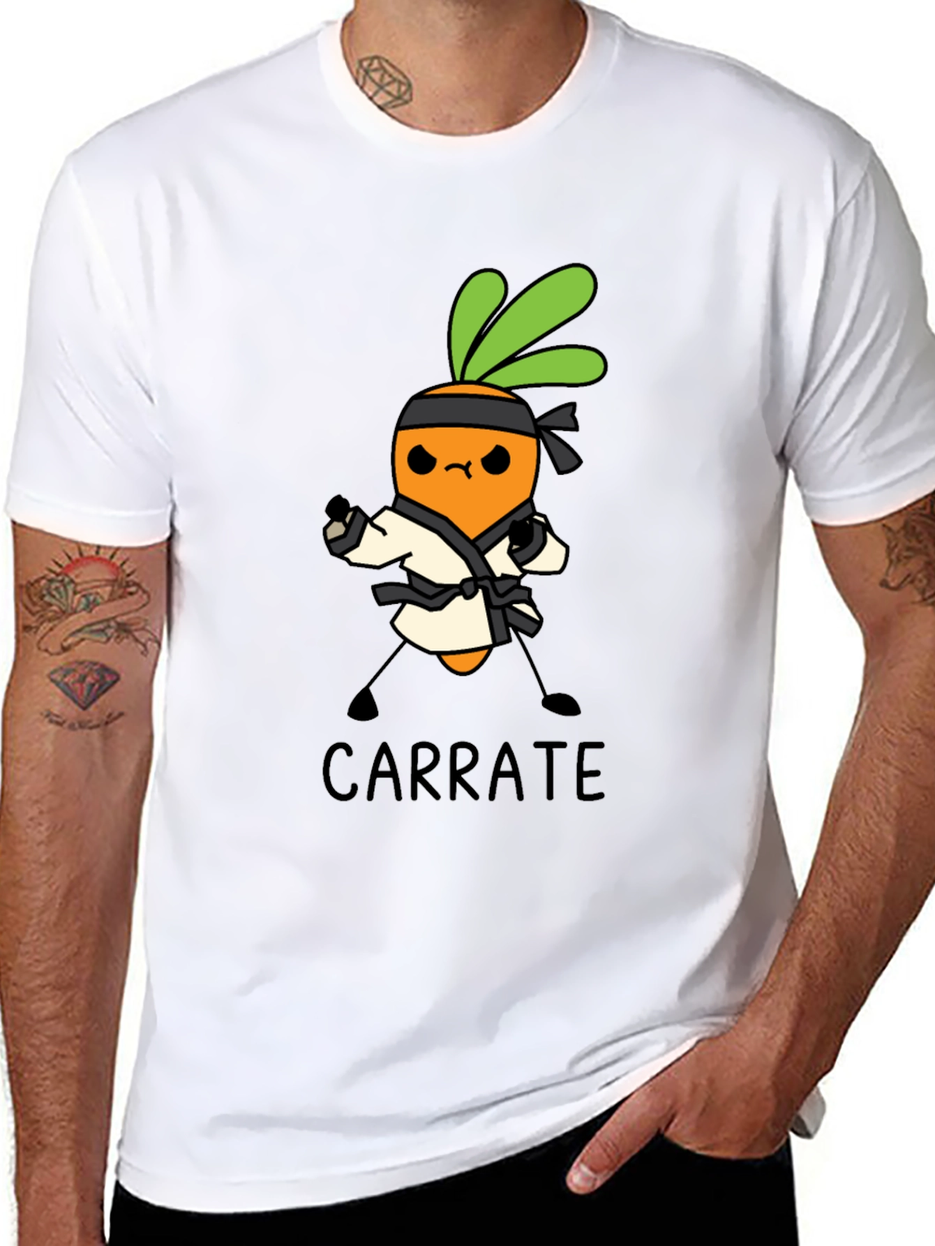 Carra-te T-Shirt: Karate Carrot Tee