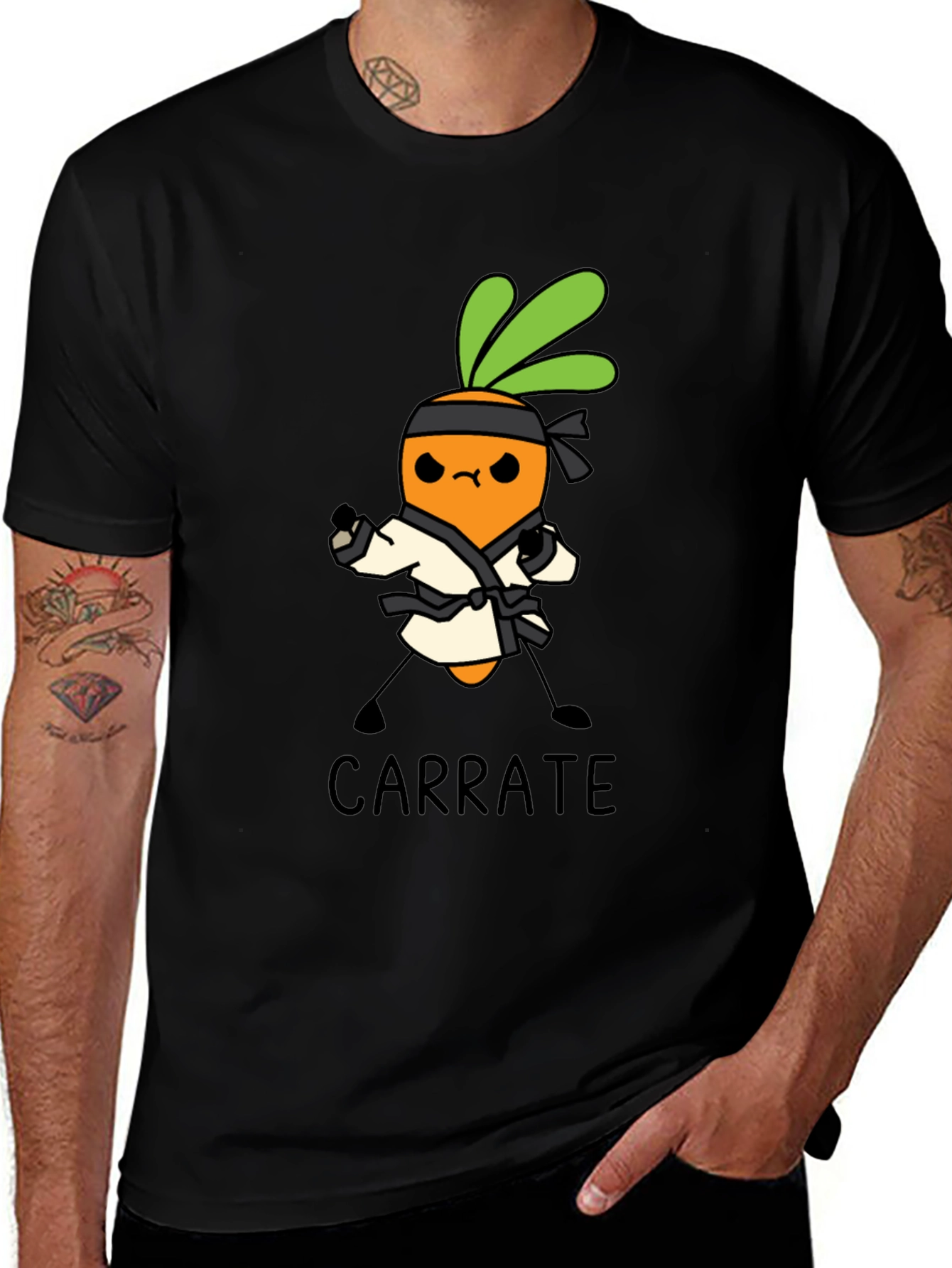 Carra-te T-Shirt: Karate Carrot Tee