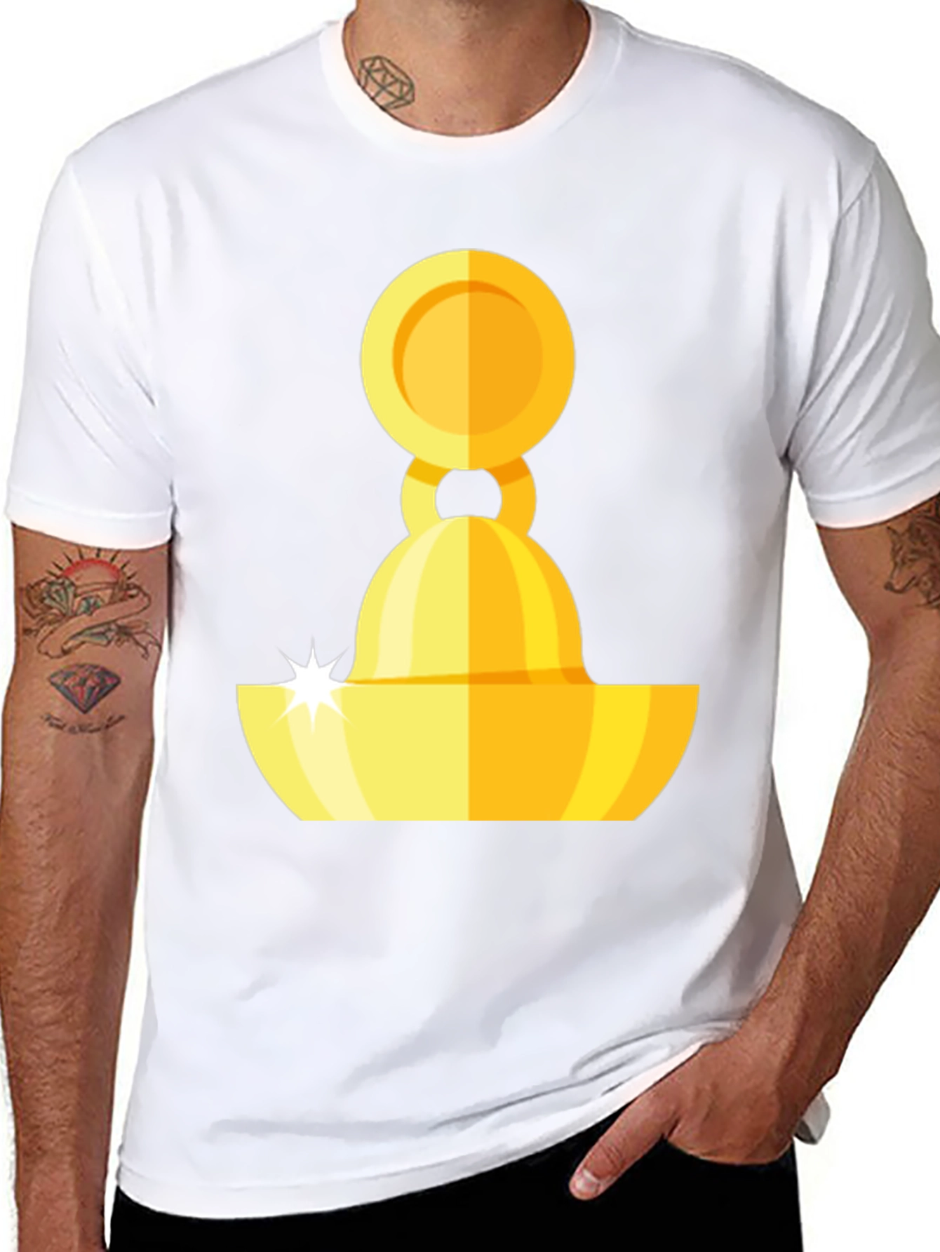 Golden Citrus Juicer Graphic Tee - Stylish & Unique!