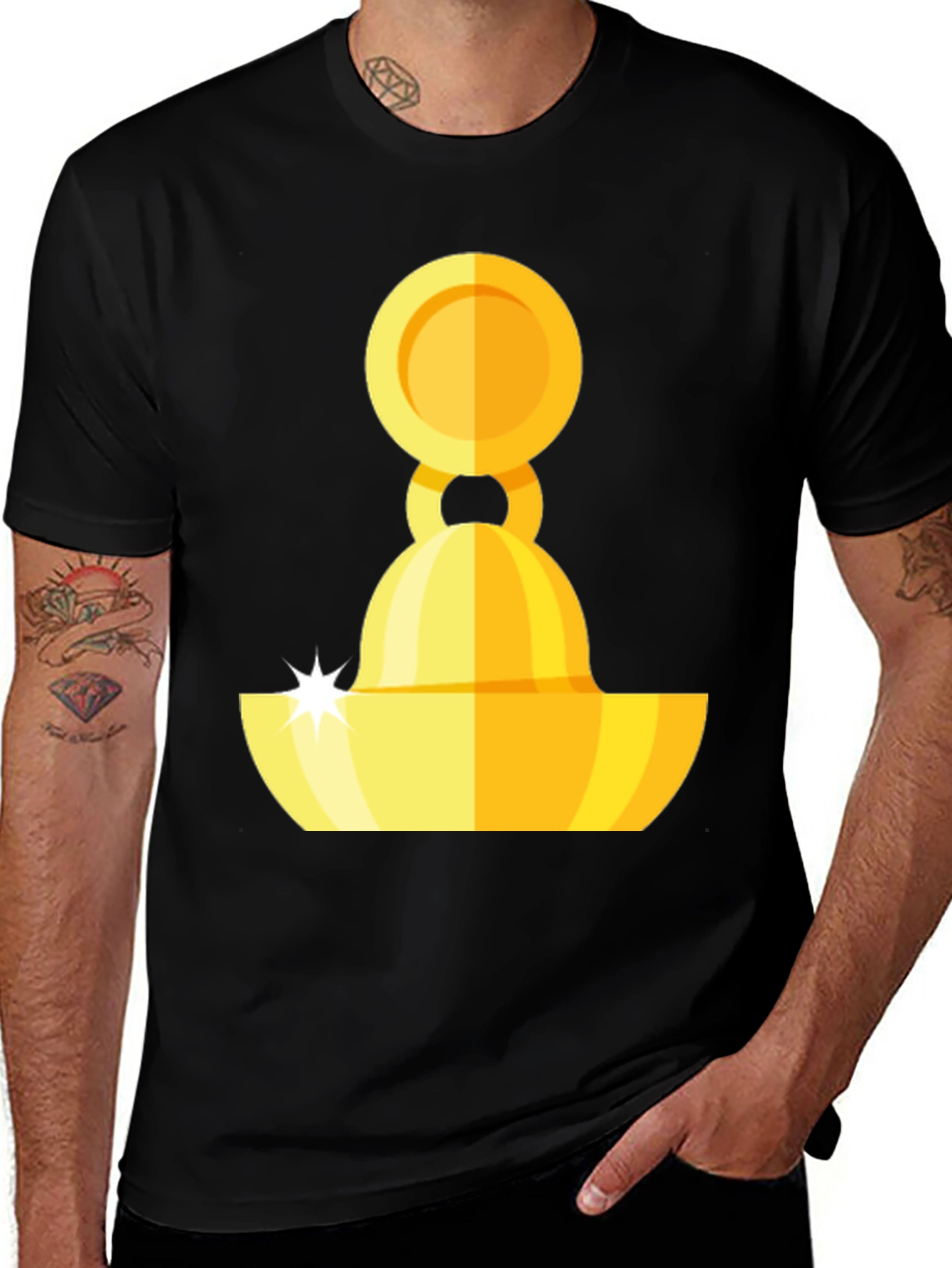 Golden Citrus Juicer Graphic Tee - Stylish & Unique!