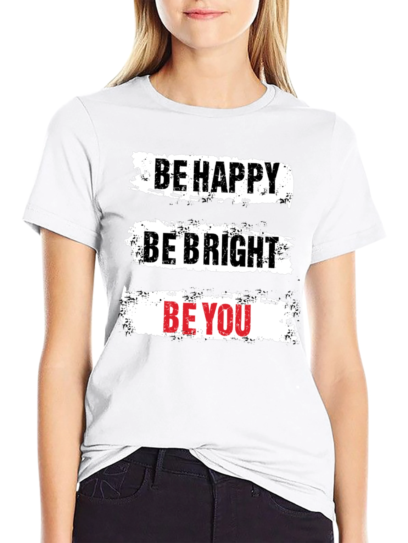 Be Happy T-Shirt - Motivational Graphic Tee