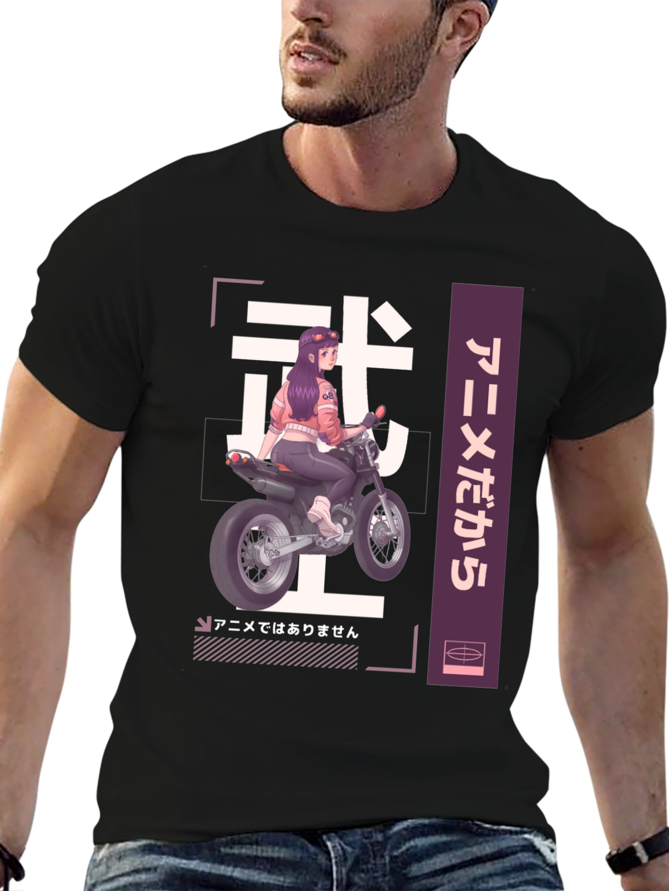 Anime Motorcycle Rider T-Shirt
