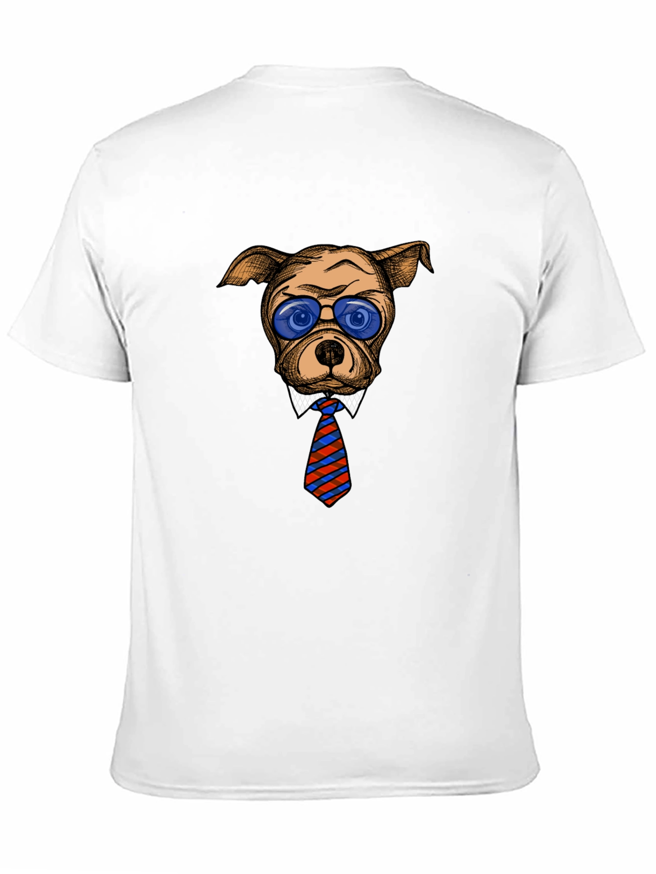 Cool Dog with Tie Graphic T-Shirt